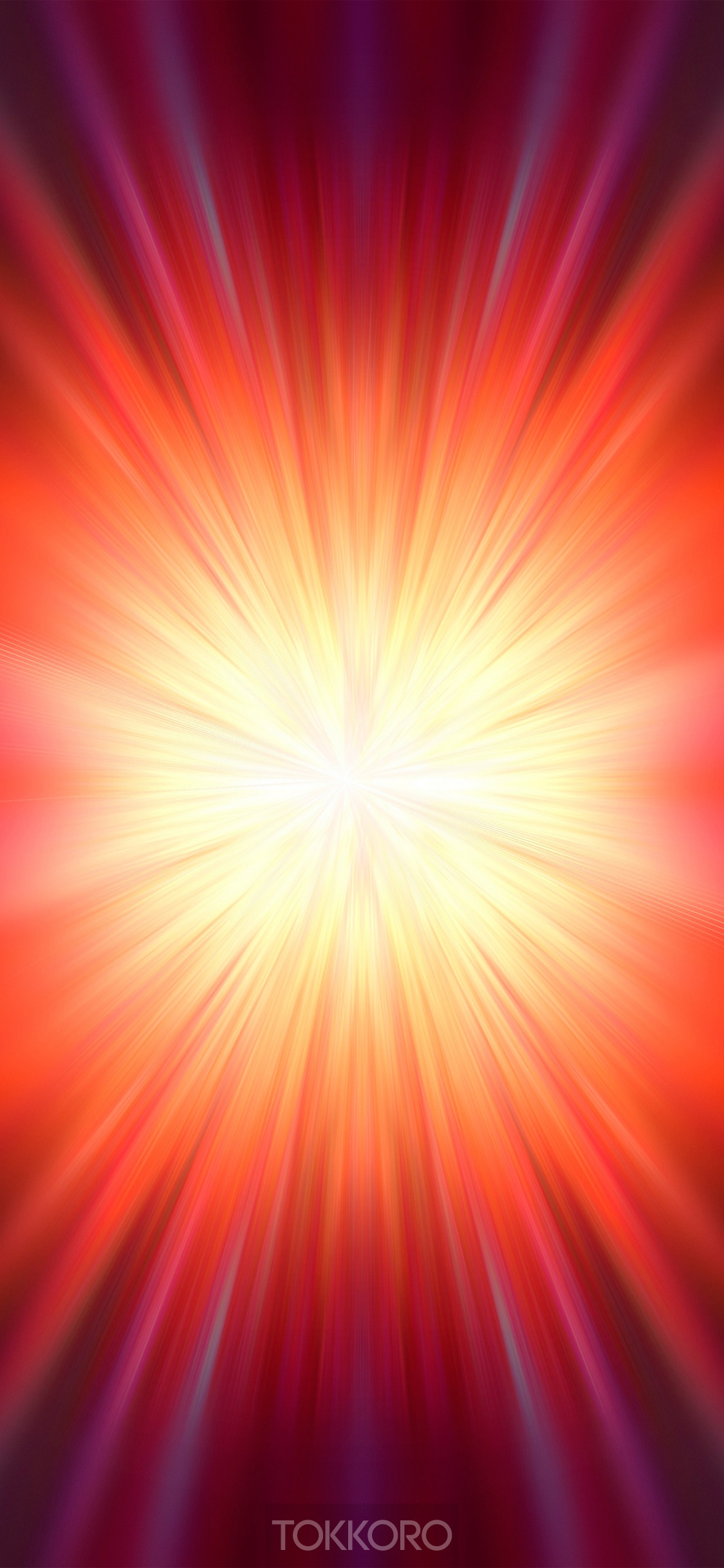Abstract orange and red light burst HD Phone Wallpaper