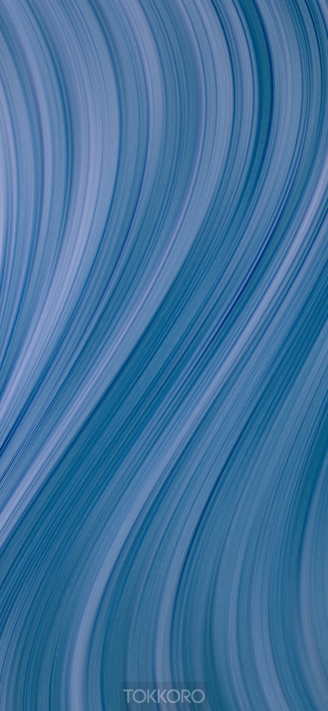Abstract blue wavy lines HD Phone Wallpaper