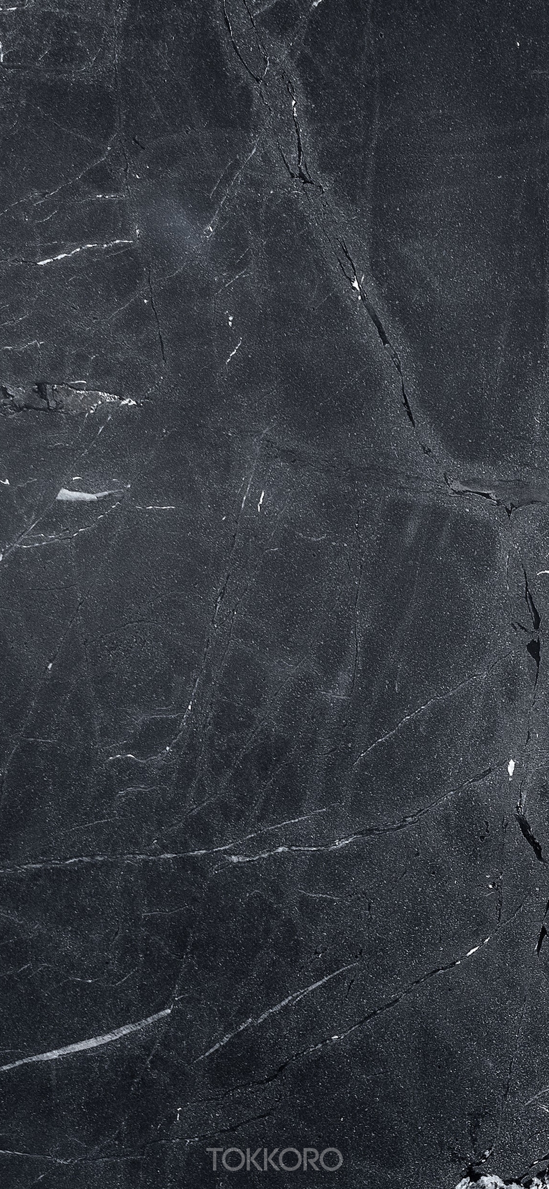 Black marble texture with white veins HD Phone Wallpaper