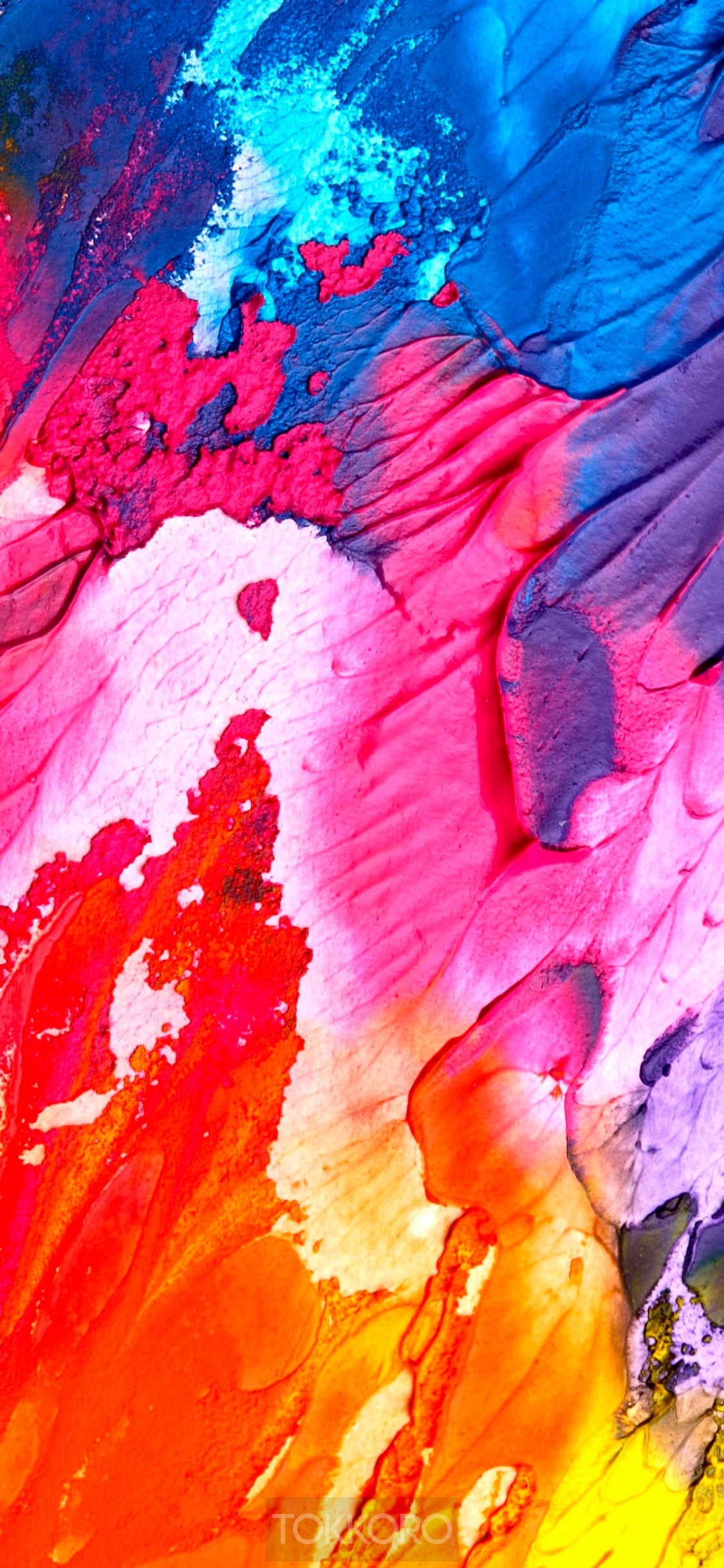 Abstract multicolor paint strokes HD Phone Wallpaper