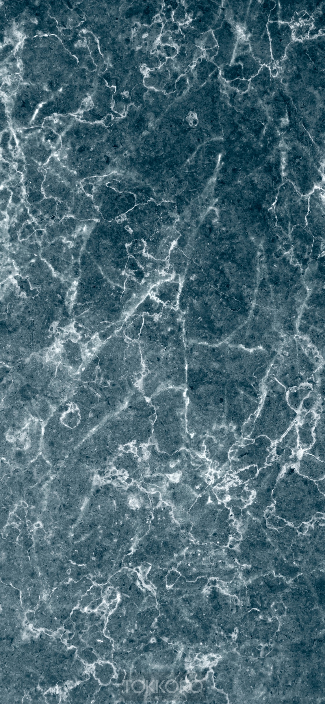 Dark Blue Marble Texture with White Veins HD Phone Wallpaper