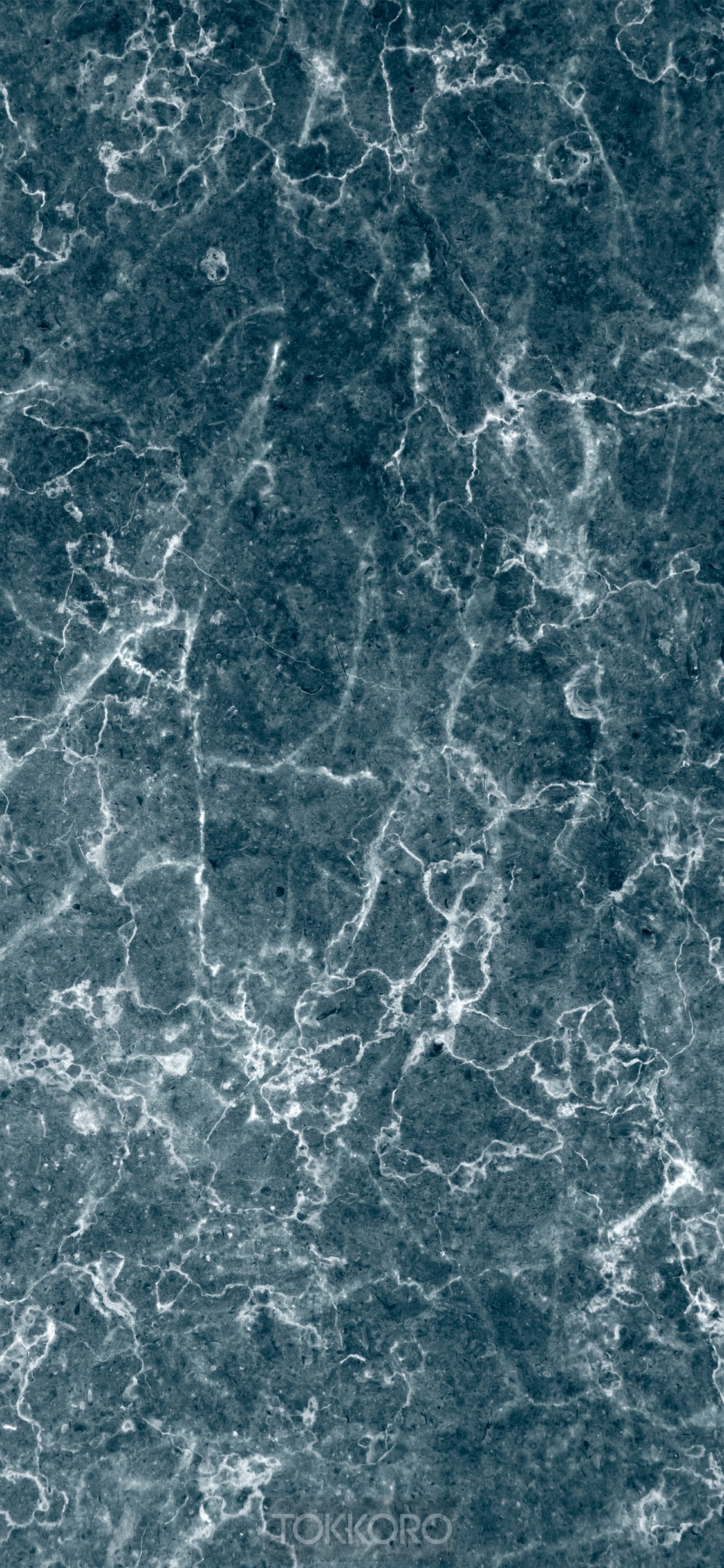 Dark blue marble texture with white veins HD Phone Wallpaper