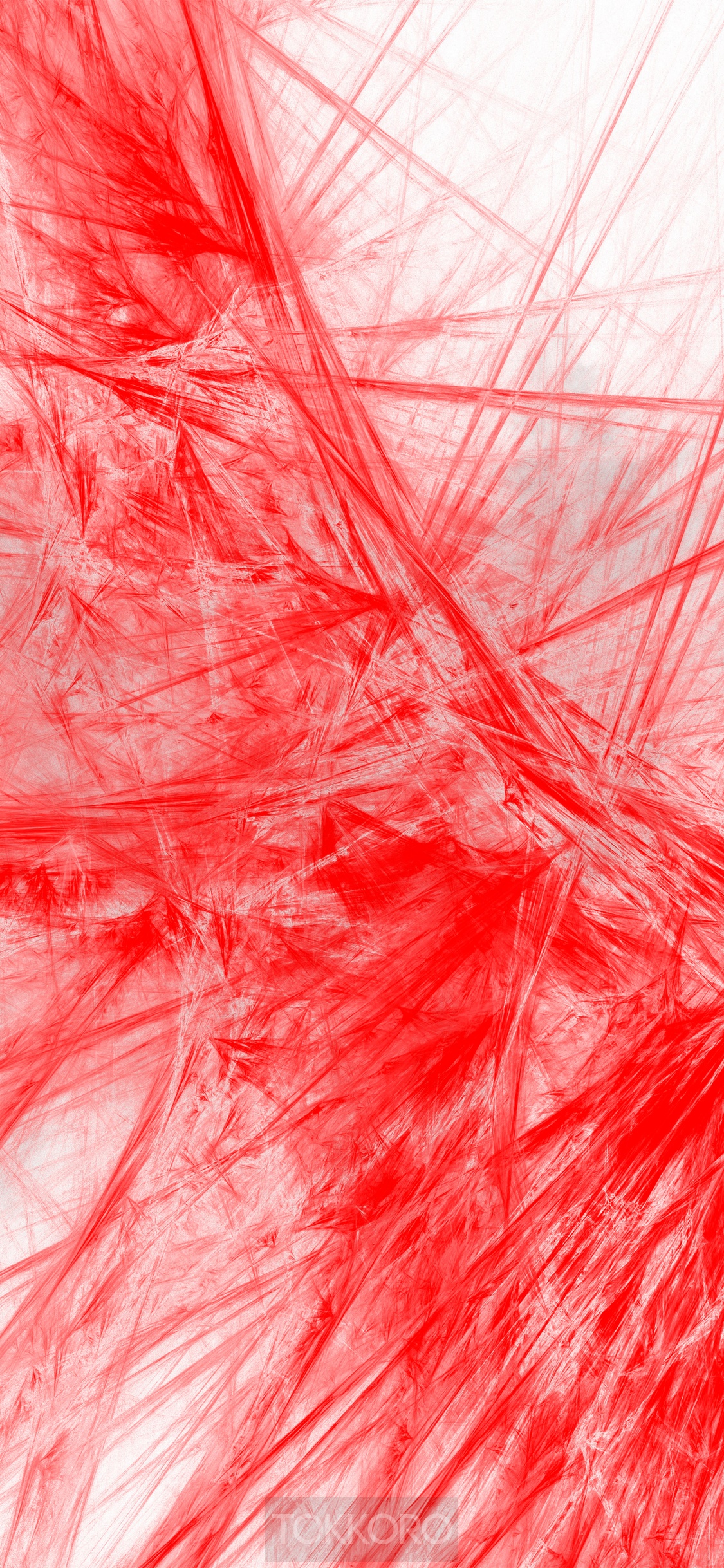 Abstract red fractal pattern for iPhone 11 Pro HD Phone Wallpaper