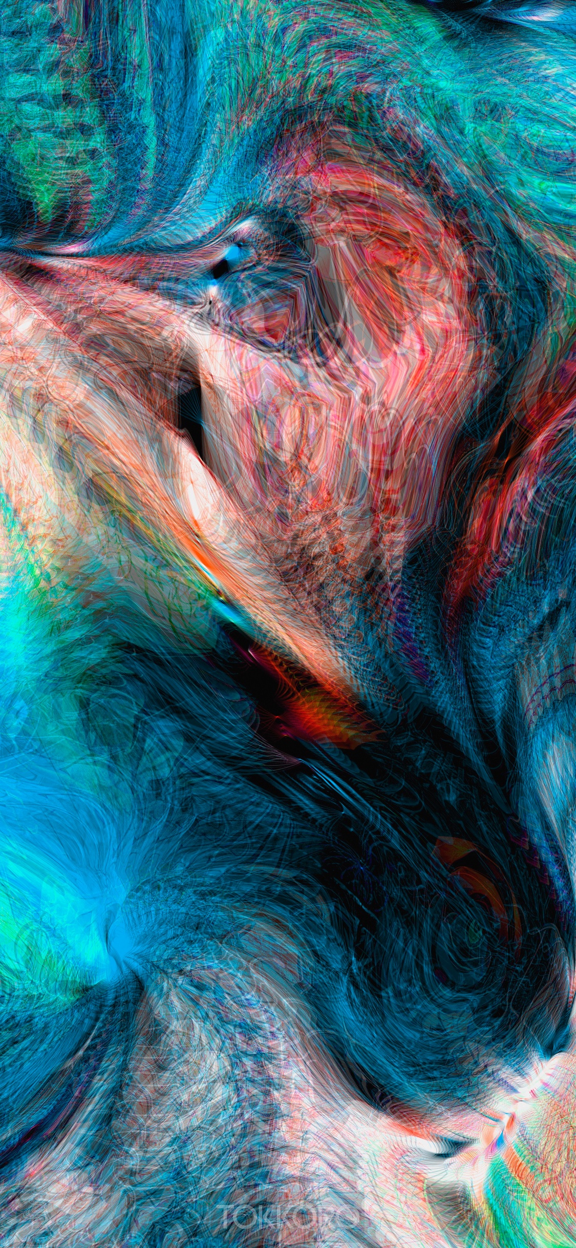 Abstract multicolor wash drawing HD Phone Wallpaper