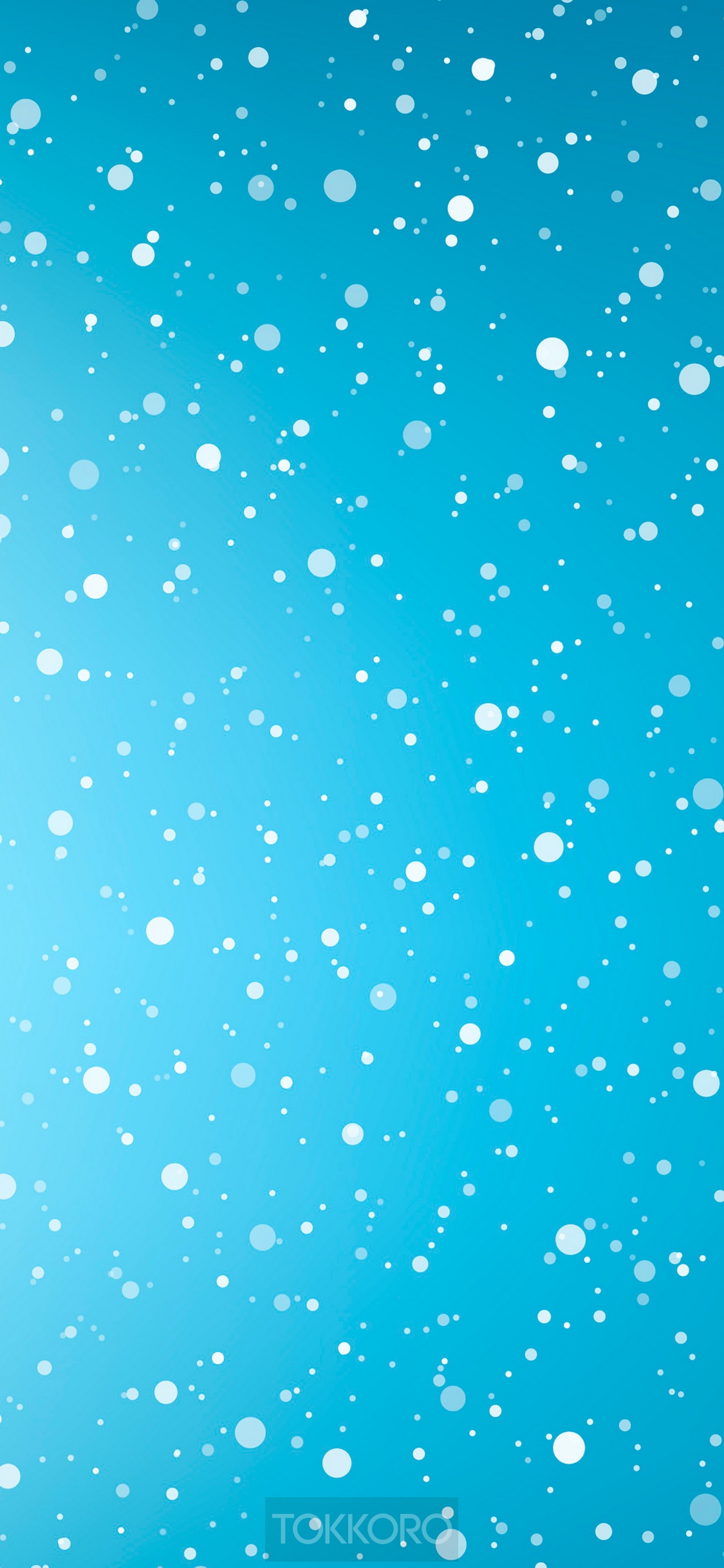 Blue background with white snowflakes for iPhone 11 Pro HD Phone Wallpaper