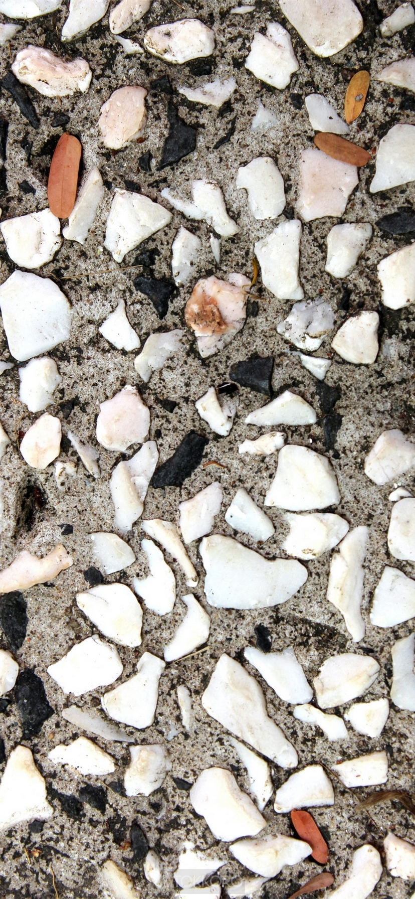Close-up of terrazzo flooring with white and black stones HD Phone Wallpaper