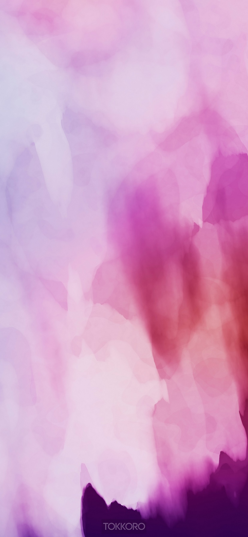 Abstract watercolor wash drawing with purple and pink hues HD Phone Wallpaper