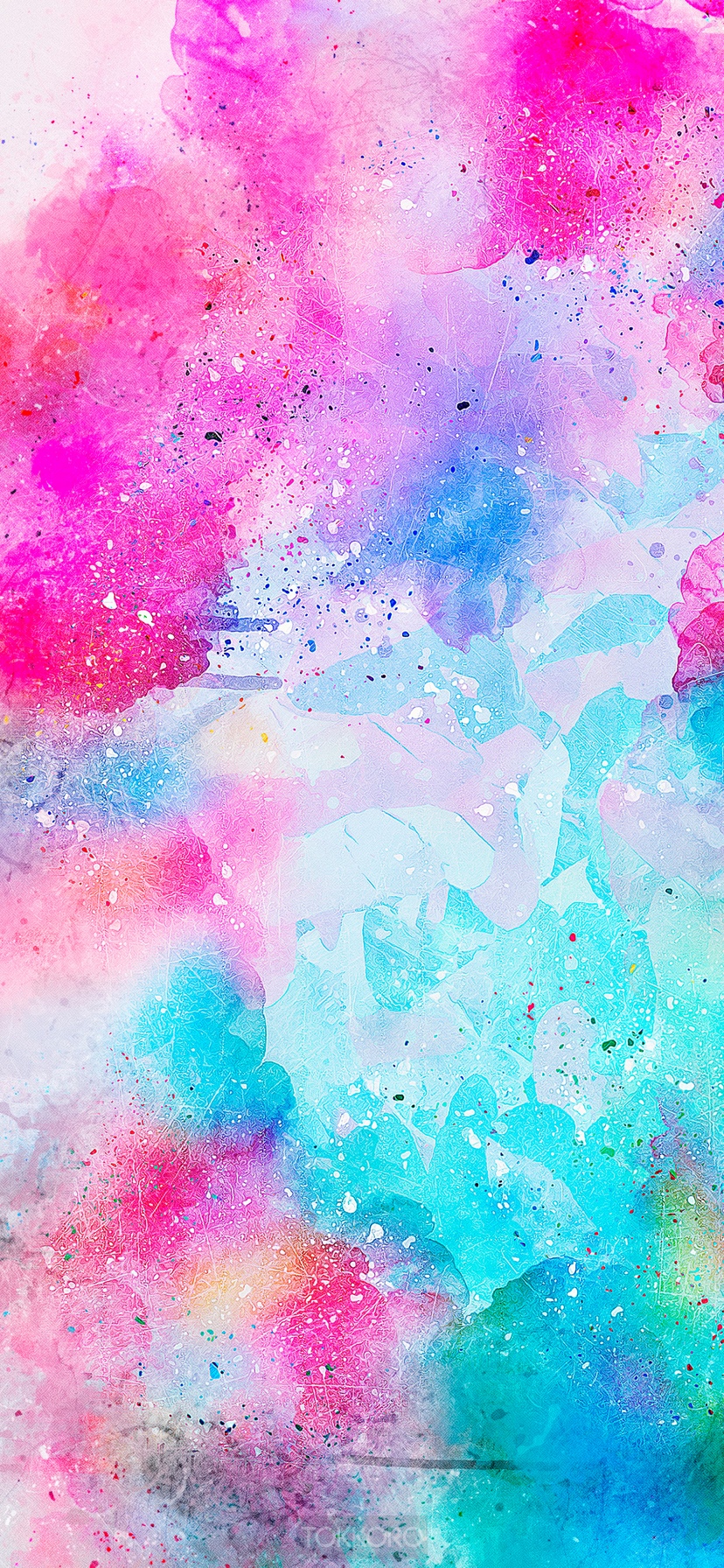 Abstract watercolor splash painting HD Phone Wallpaper