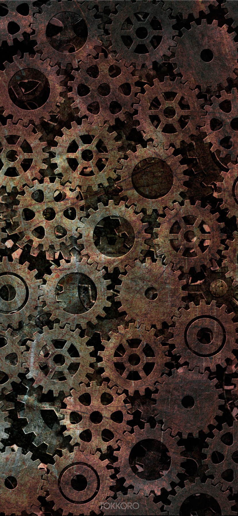 Rusty gears iPhone Xr screensaver 828x1792 HD Phone Wallpaper