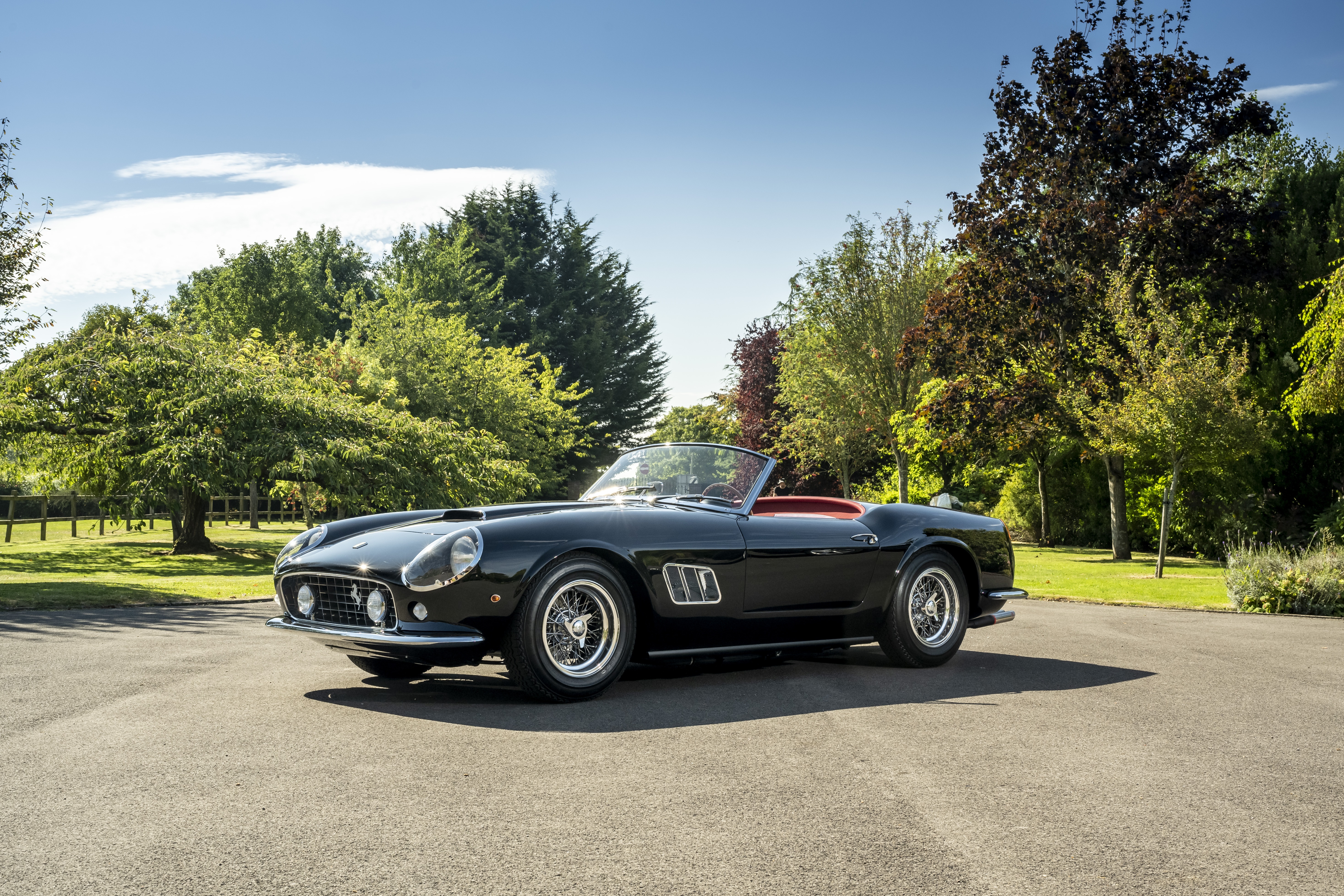 Black Ferrari 250 GT California Spyder by GTO Engineering HD Wallpaper