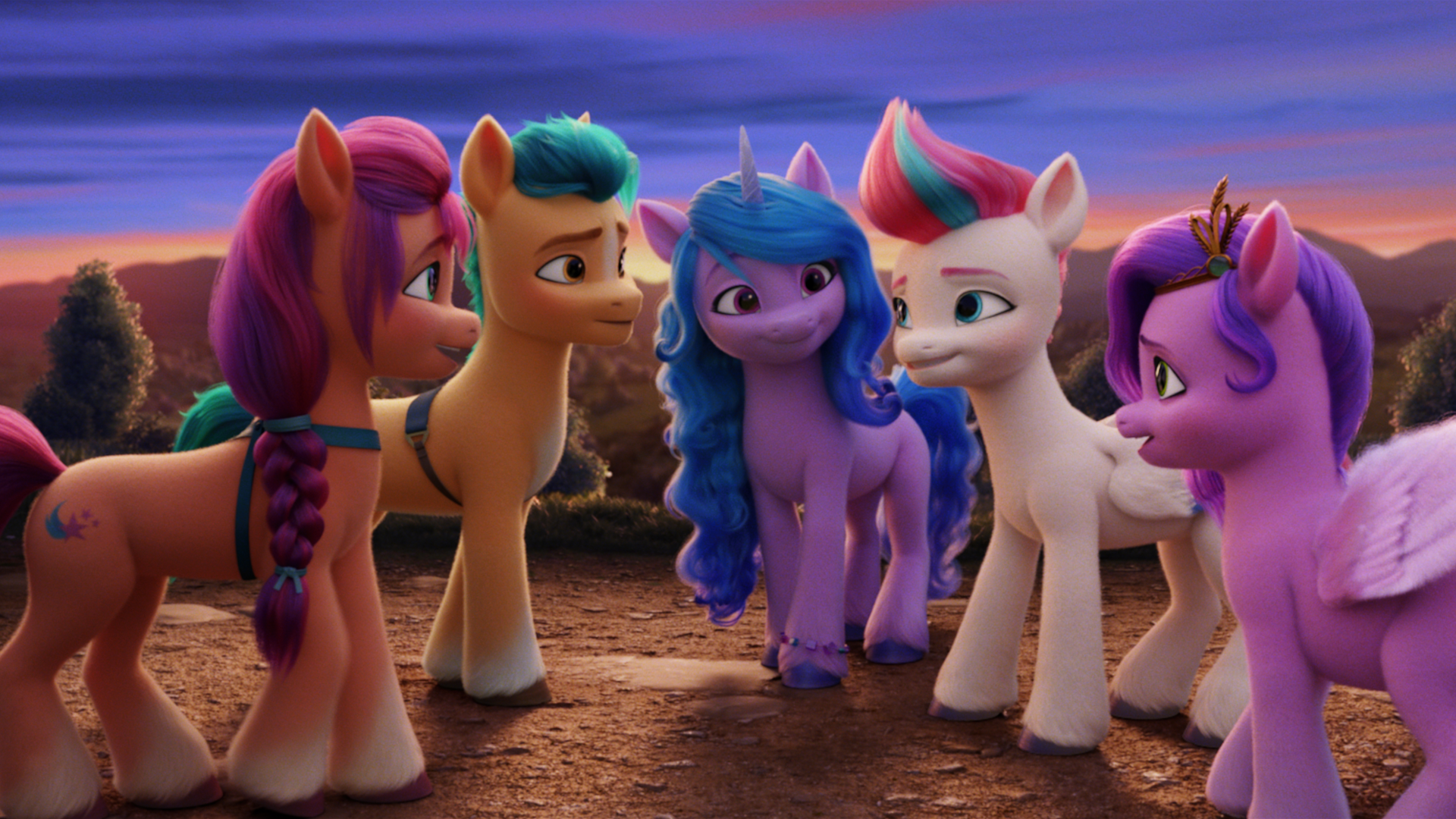 My Little Pony A New Generation Characters Together HD Wallpaper