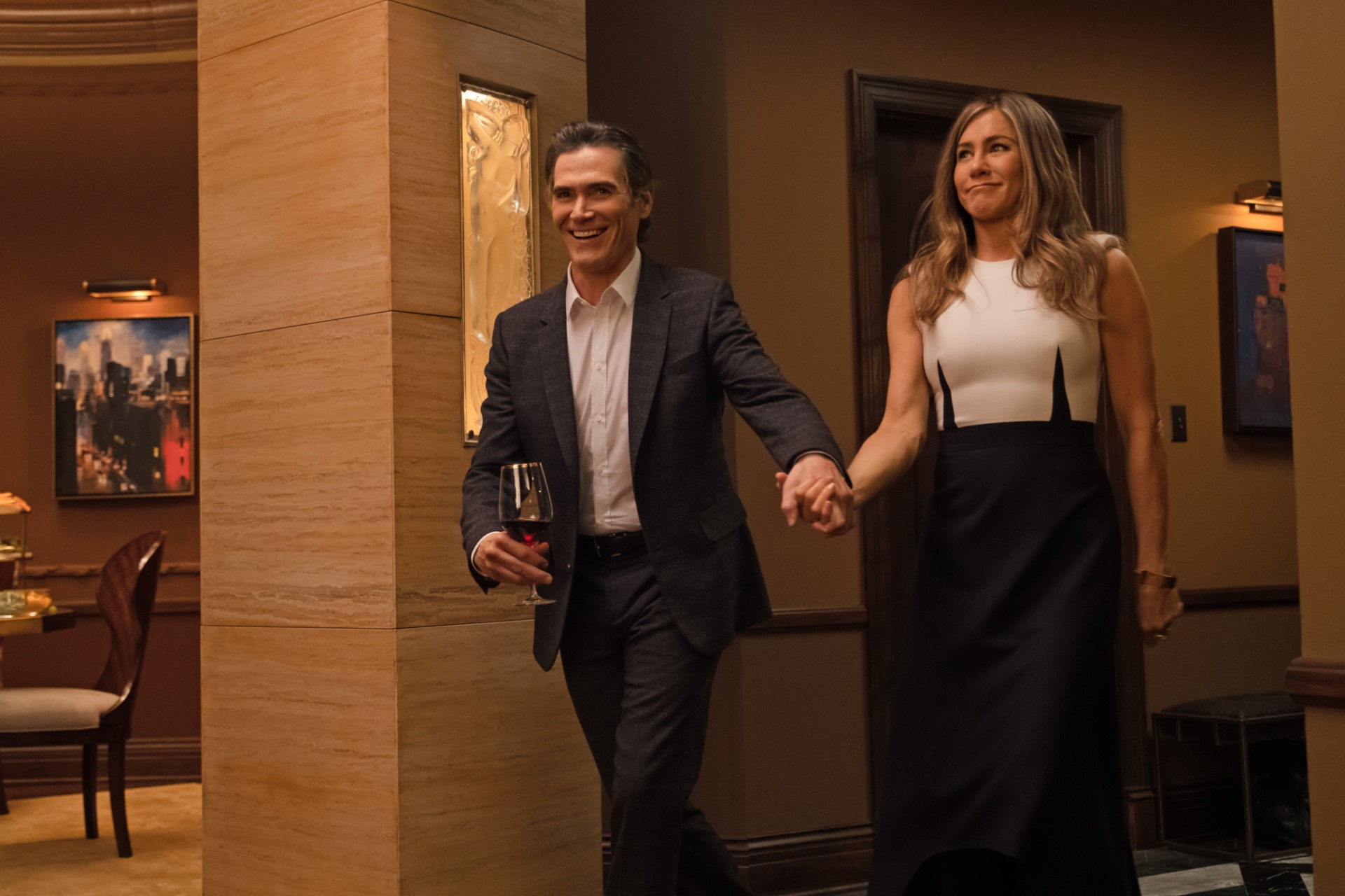 Jennifer Aniston and Billy Crudup from The Morning Show HD Wallpaper