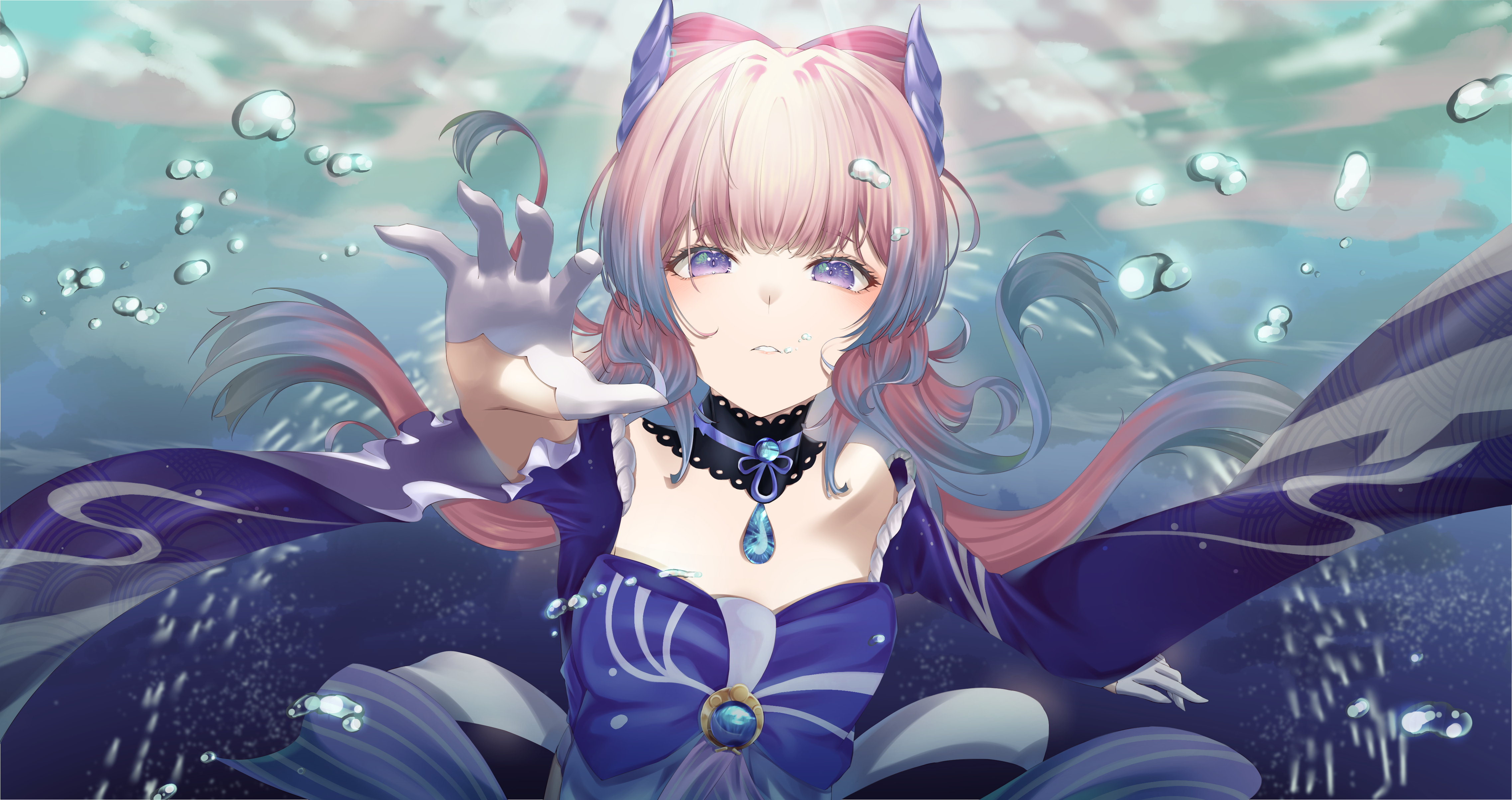 Sangonomiya Kokomi from Genshin Impact 4K HD Wallpaper