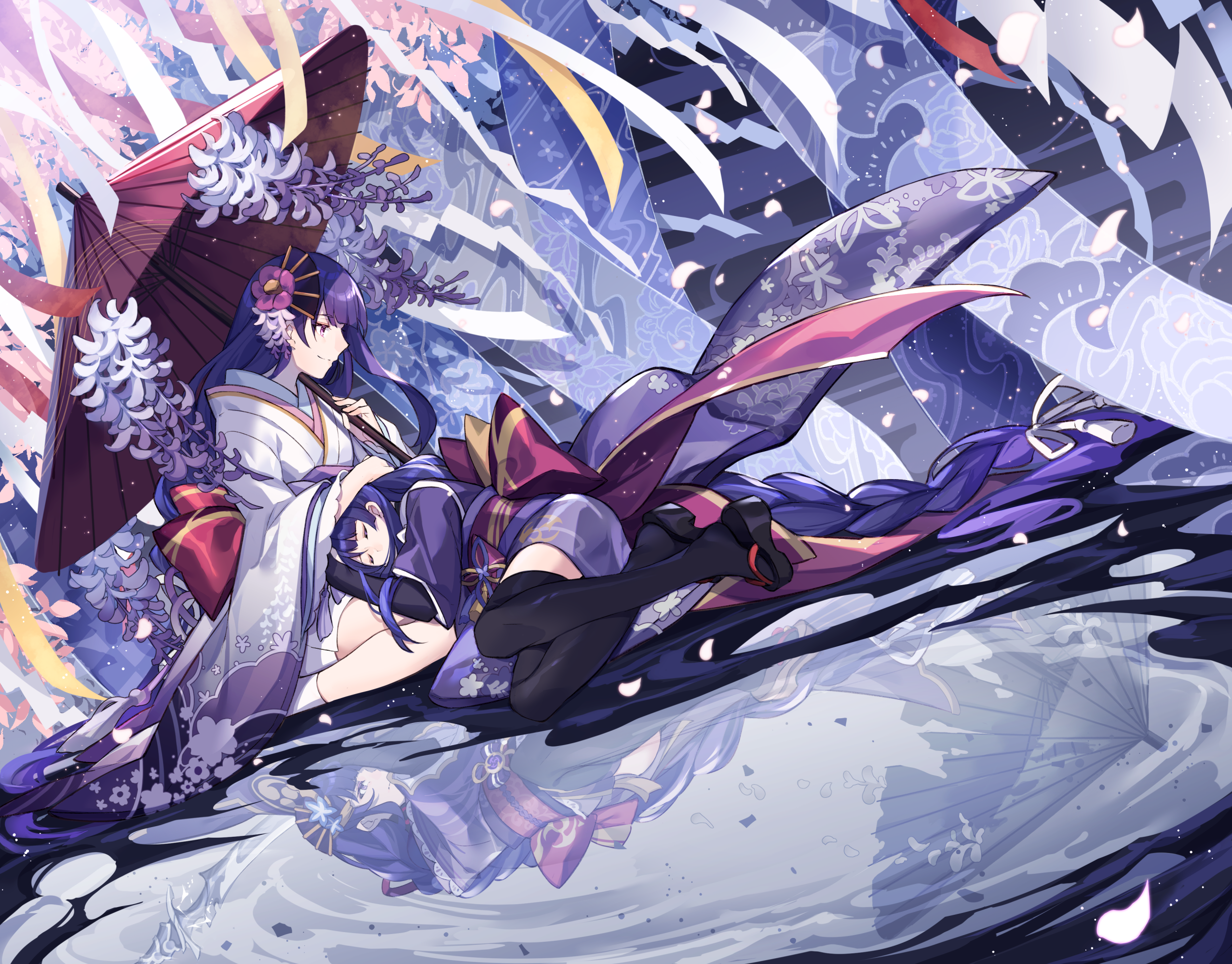 Raiden Shogun from Genshin Impact Artwork HD Wallpaper