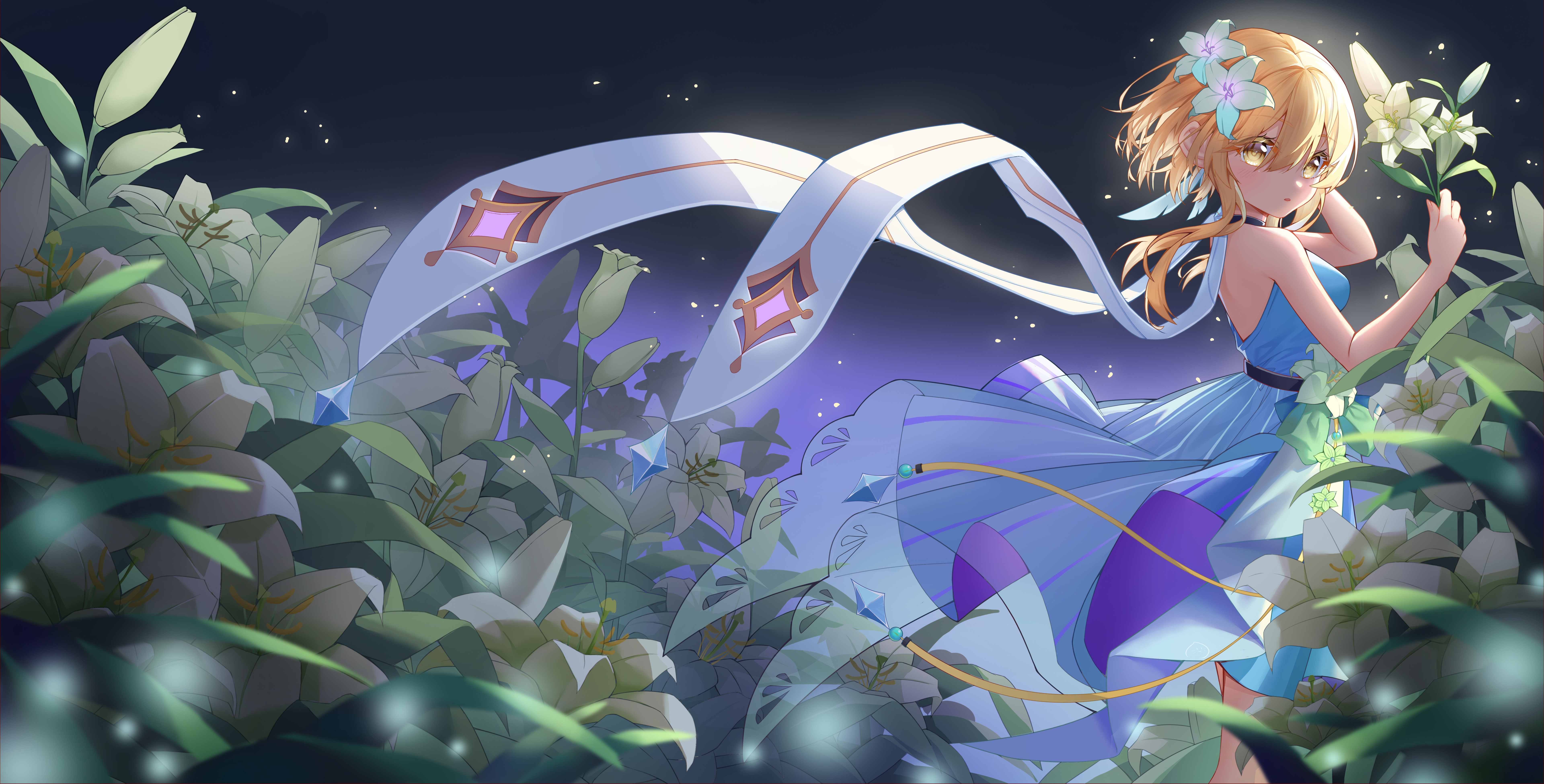 Lumine from Genshin Impact 4K HD Wallpaper