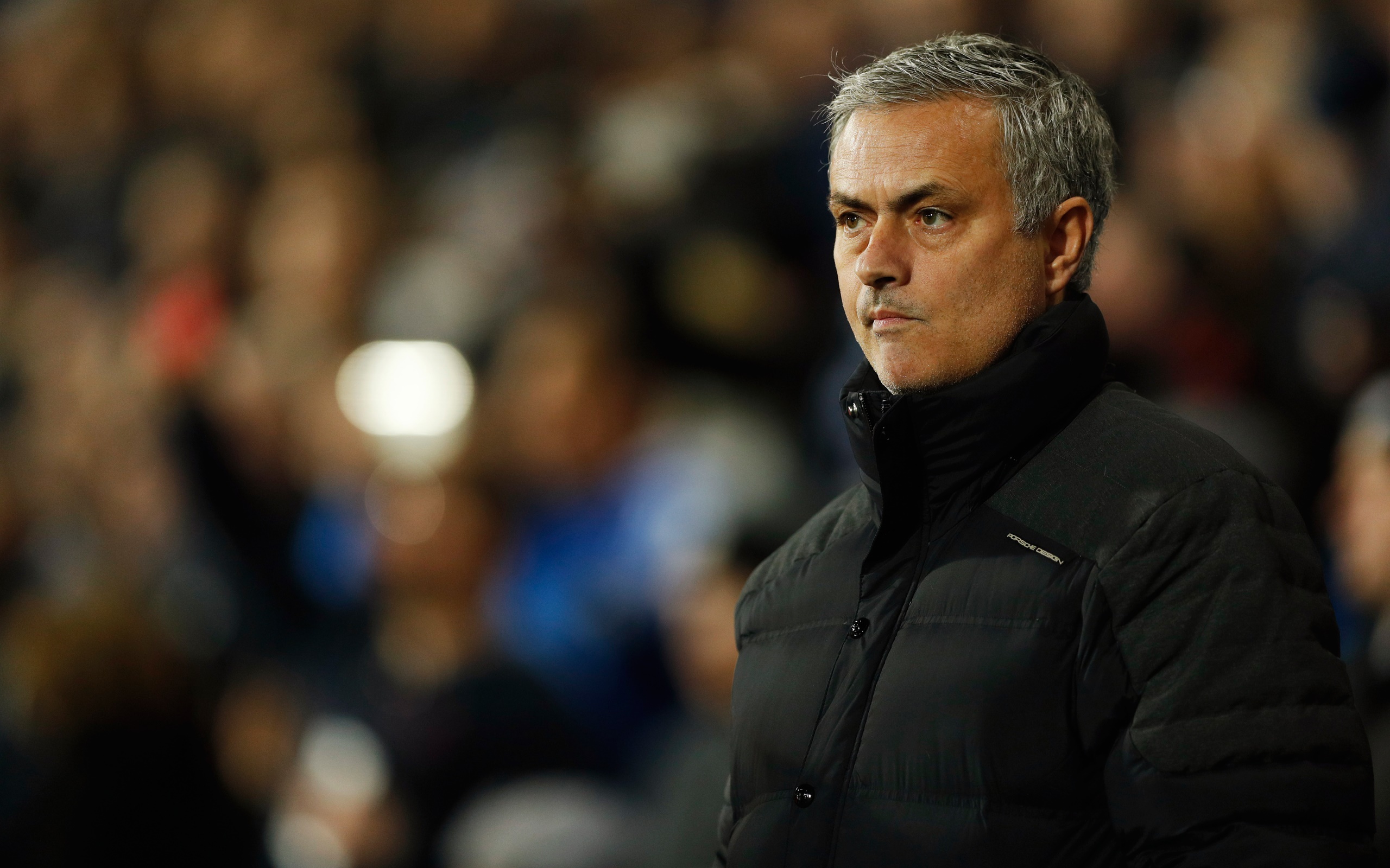 José Mourinho wearing a black puffer jacket HD Wallpaper