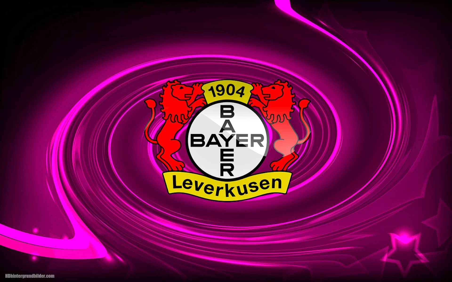 Bayer 04 Leverkusen logo on abstract background HD Wallpaper