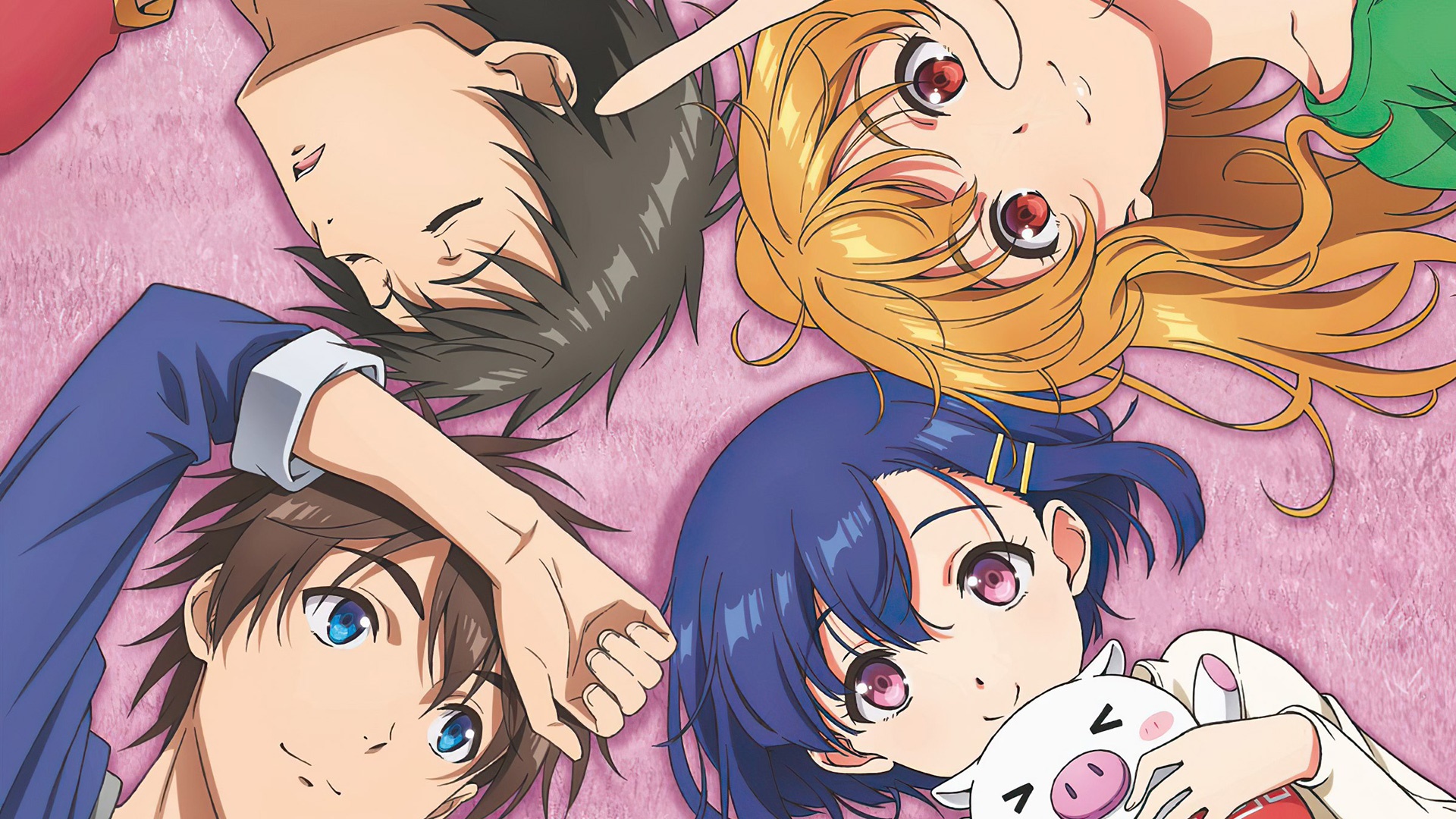 Remake Our Life! Aki Shino, Nanako Kogure, and friends HD Wallpaper