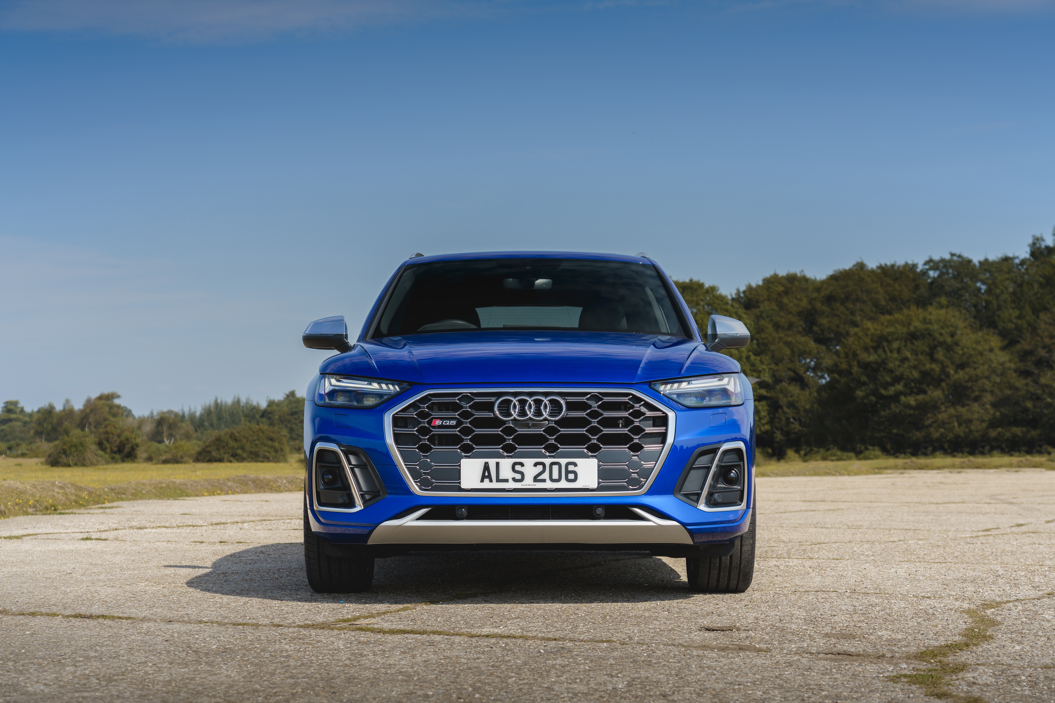 Blue Audi SQ5 TDI 4K SUV HD Wallpaper