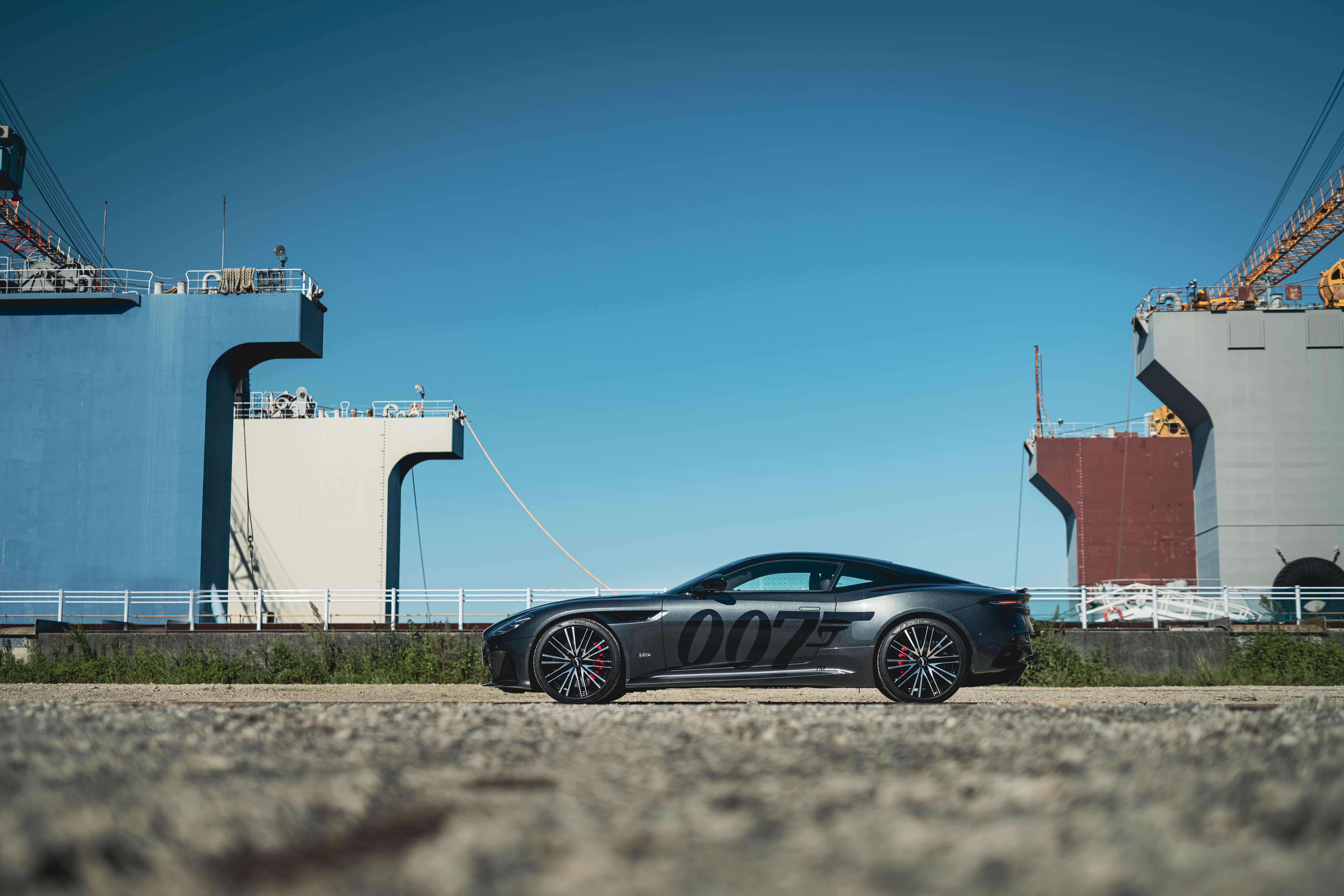 Aston Martin DBS Superleggera with 007 branding HD Wallpaper