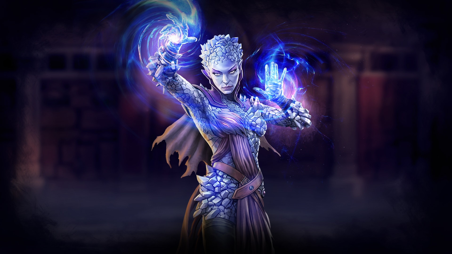 Gloomhaven character casting spells HD Wallpaper