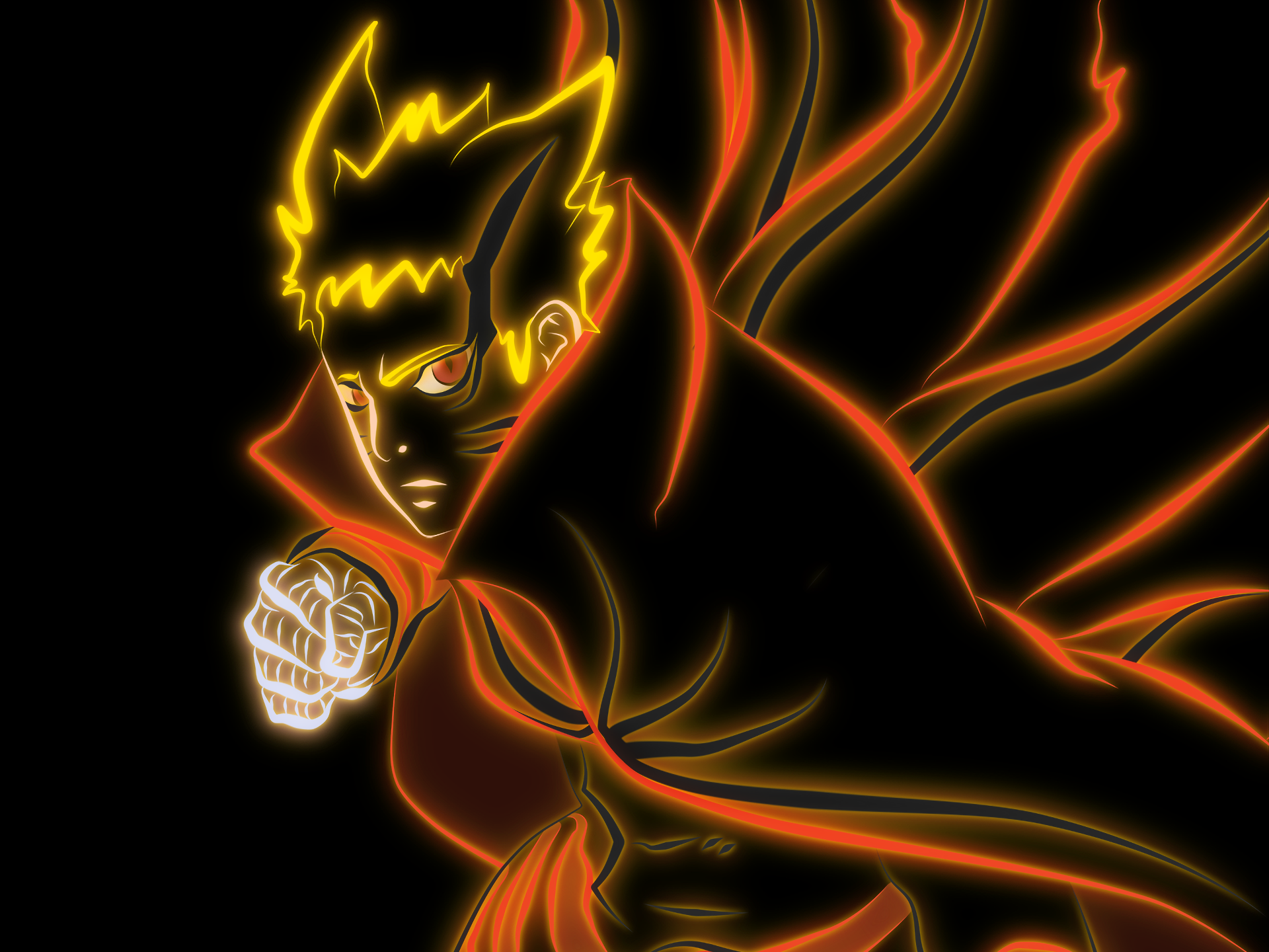 Naruto Uzumaki in Baryon Mode HD Wallpaper