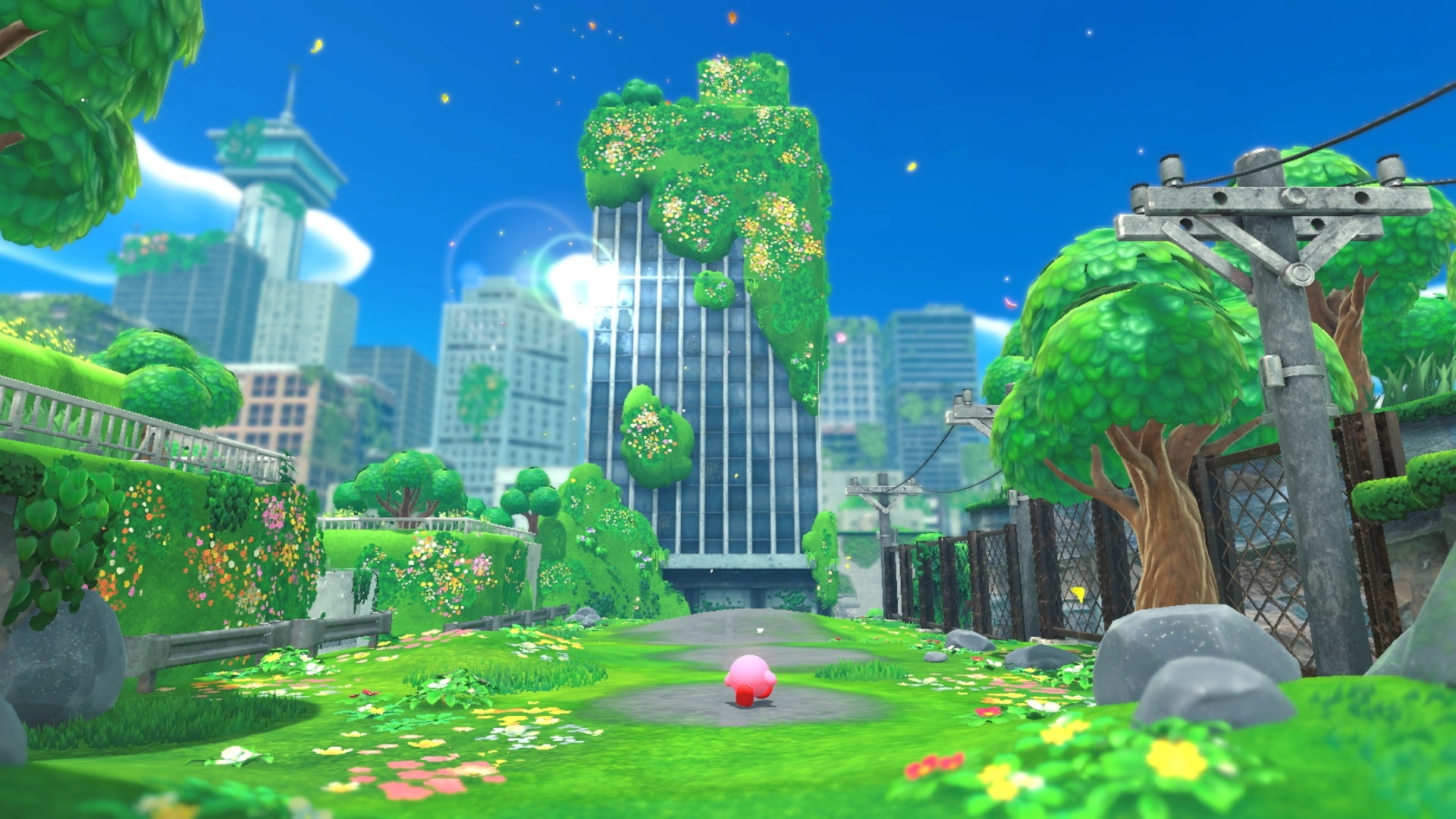 Kirby from Kirby and the Forgotten Land HD Wallpaper