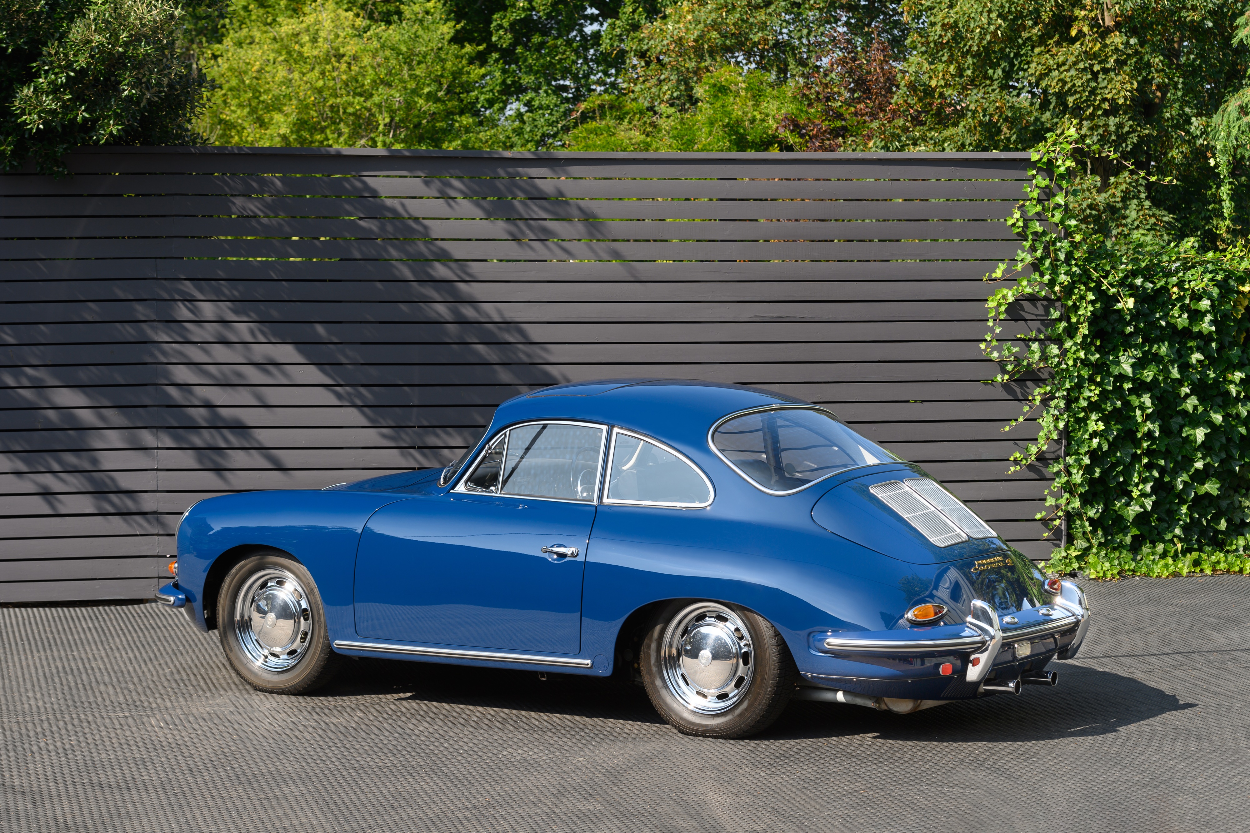 Blue Porsche 356C Carrera 2 Coupe HD Wallpaper