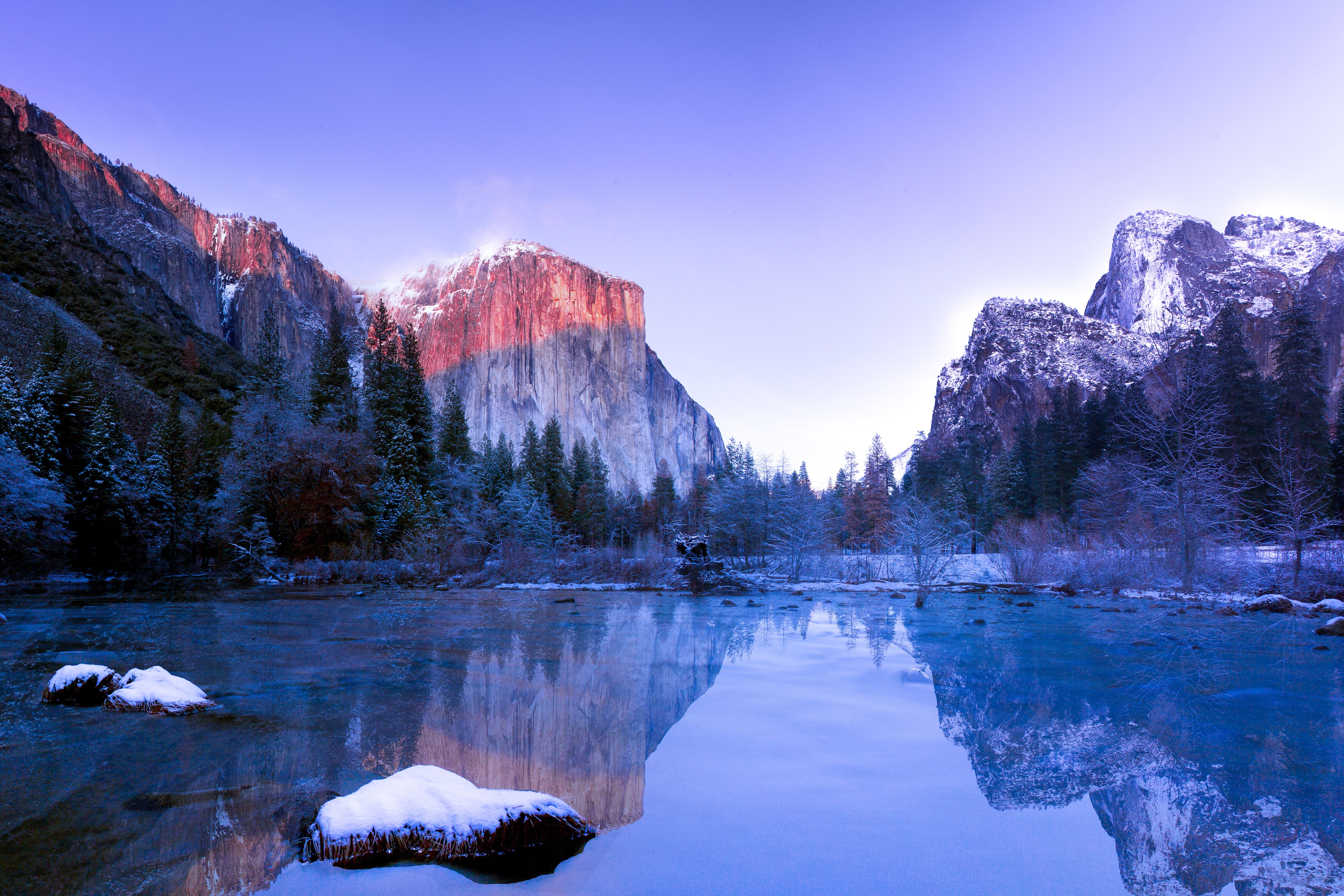 Yosemite National Park 4K Lake HD Wallpaper