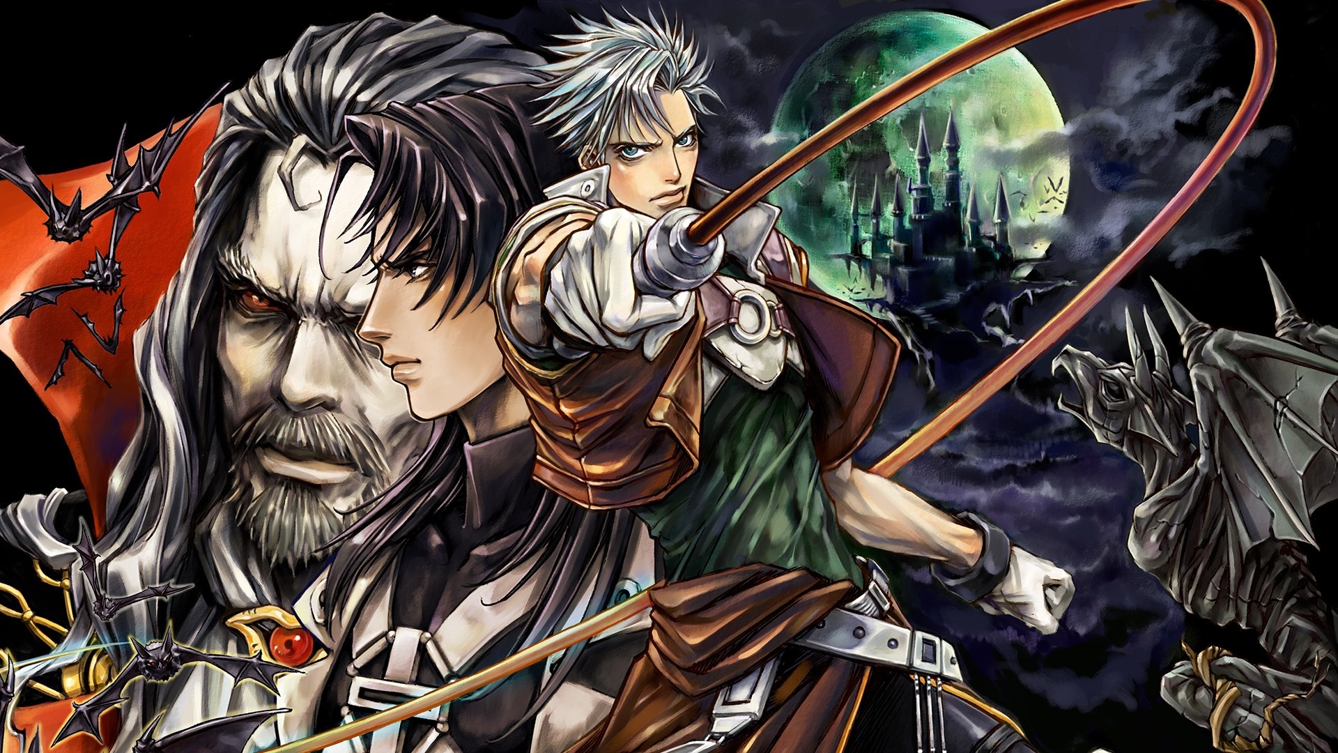 Simon Belmont and Dracula from Castlevania HD Wallpaper