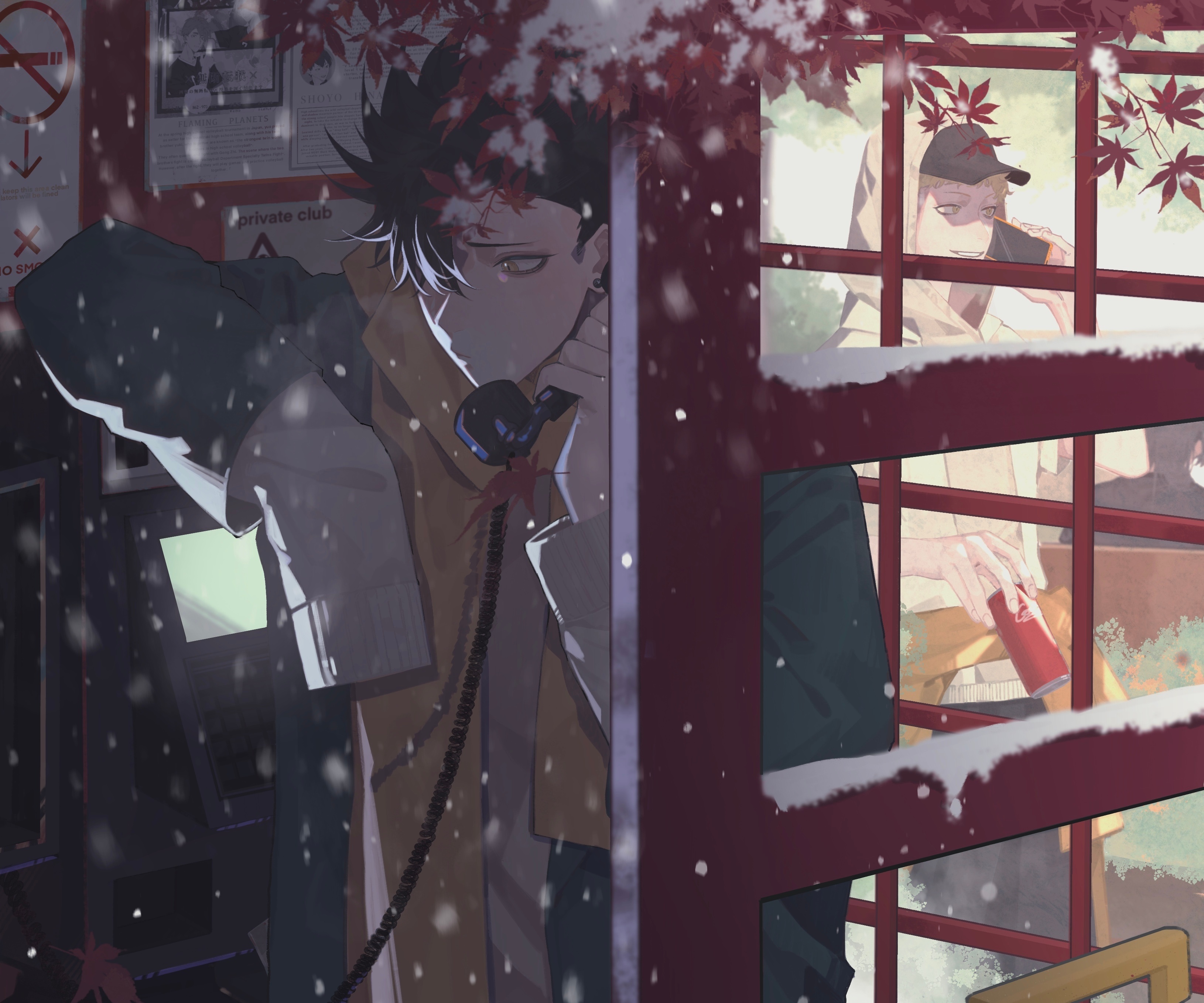 Tetsurō Kuroo and Kei Tsukishima from Haikyu!! HD Wallpaper