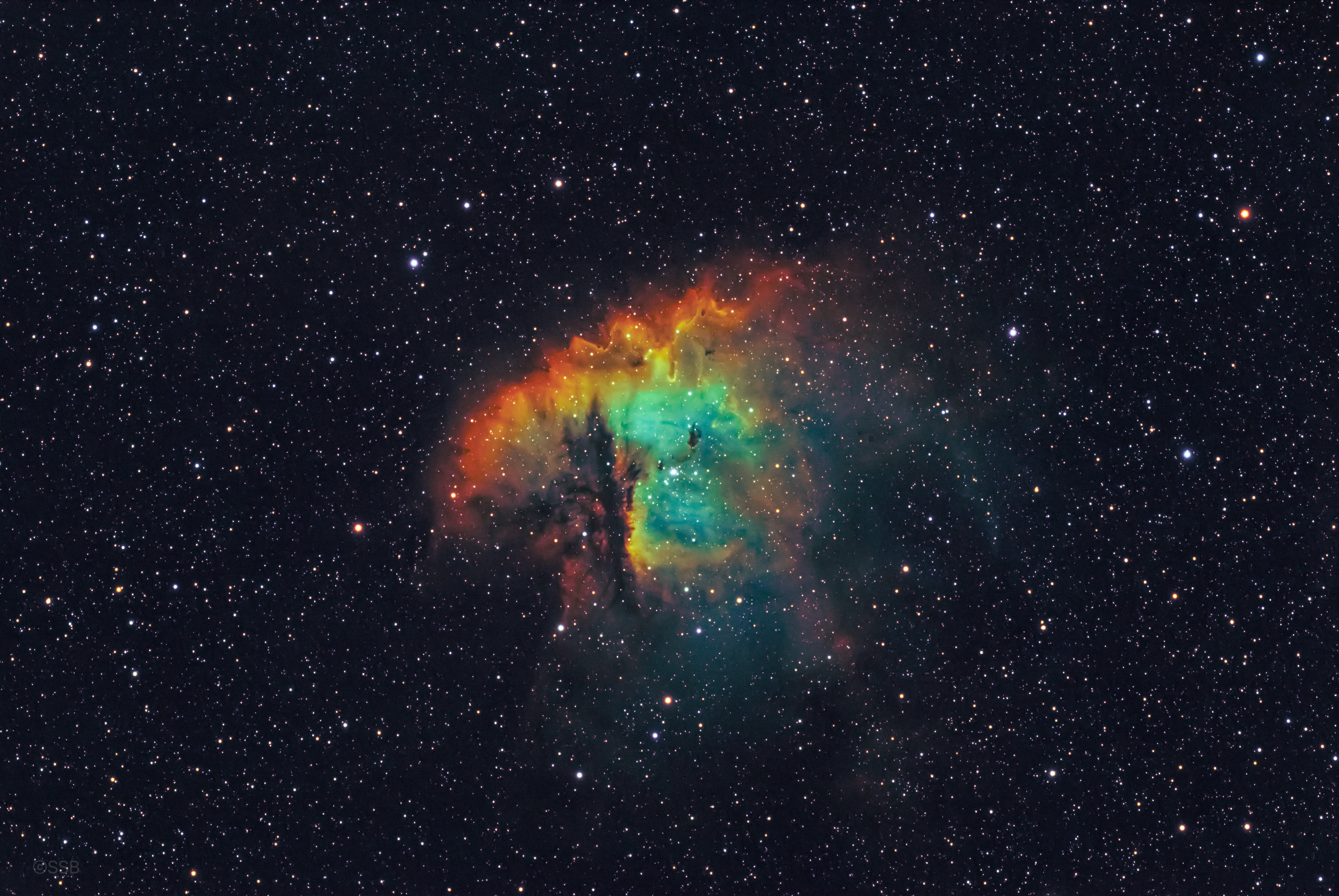 The Pac-Man Nebula (NGC 281) in Space HD Wallpaper