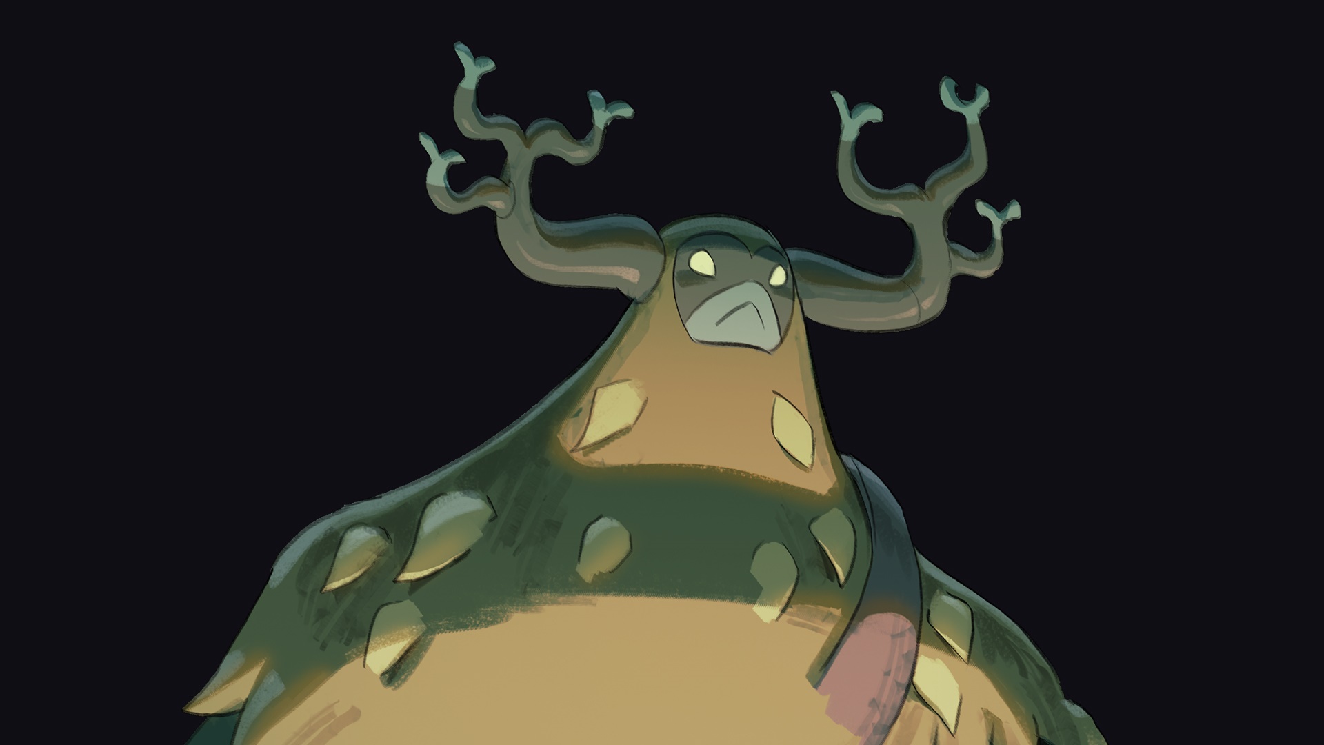 Death's Door creature with antlers HD Wallpaper