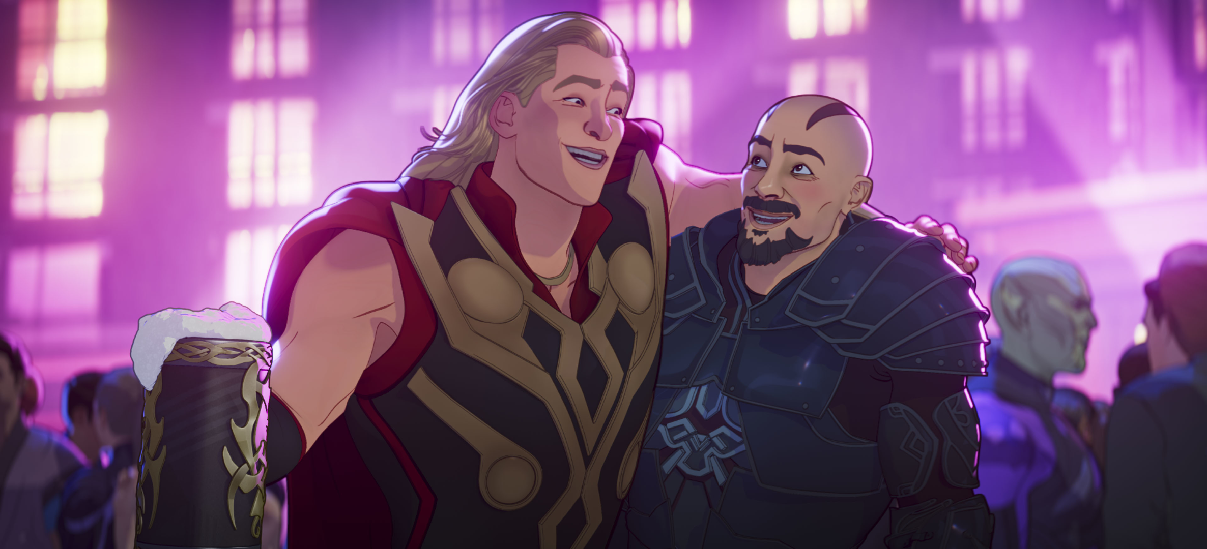 Thor and Korg in a bar HD Wallpaper