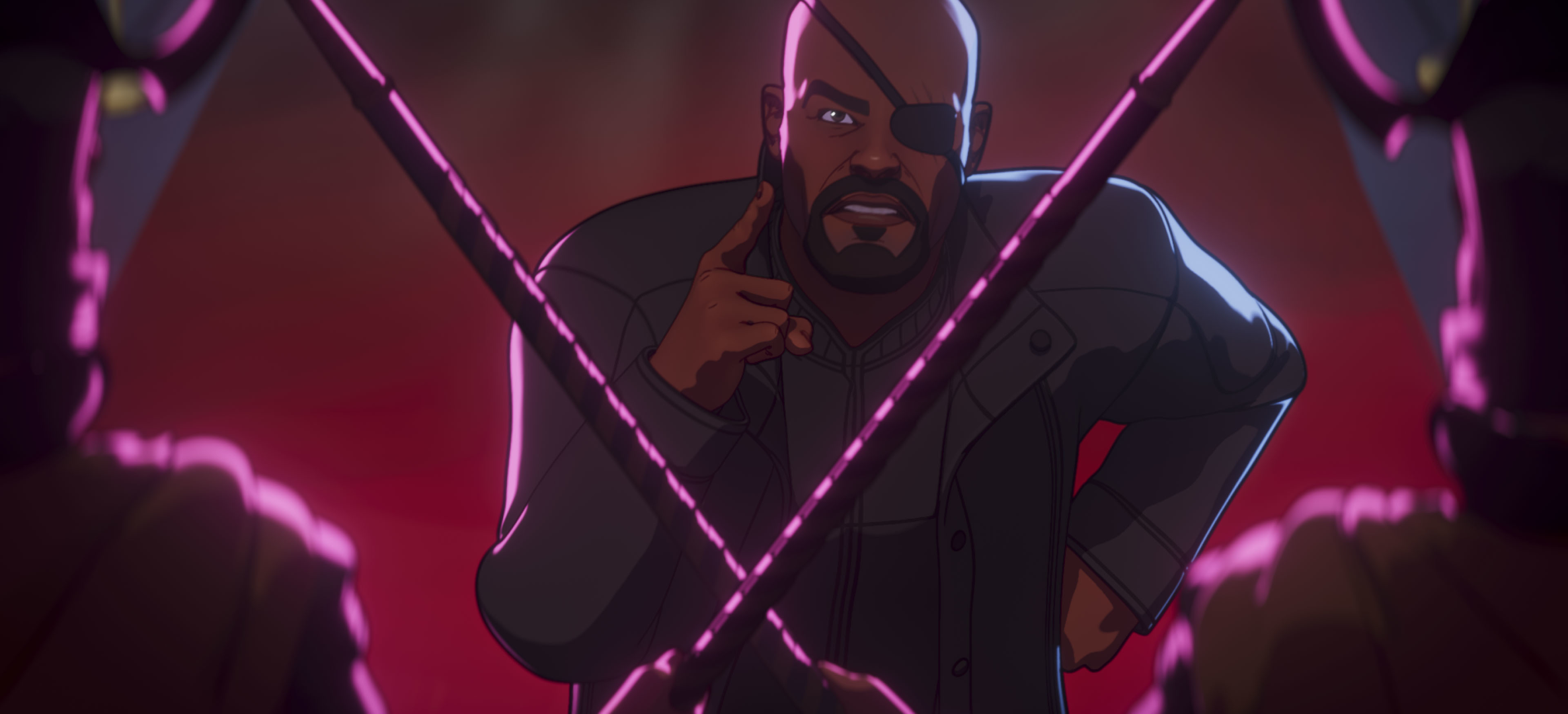 Nick Fury from What If...? HD Wallpaper