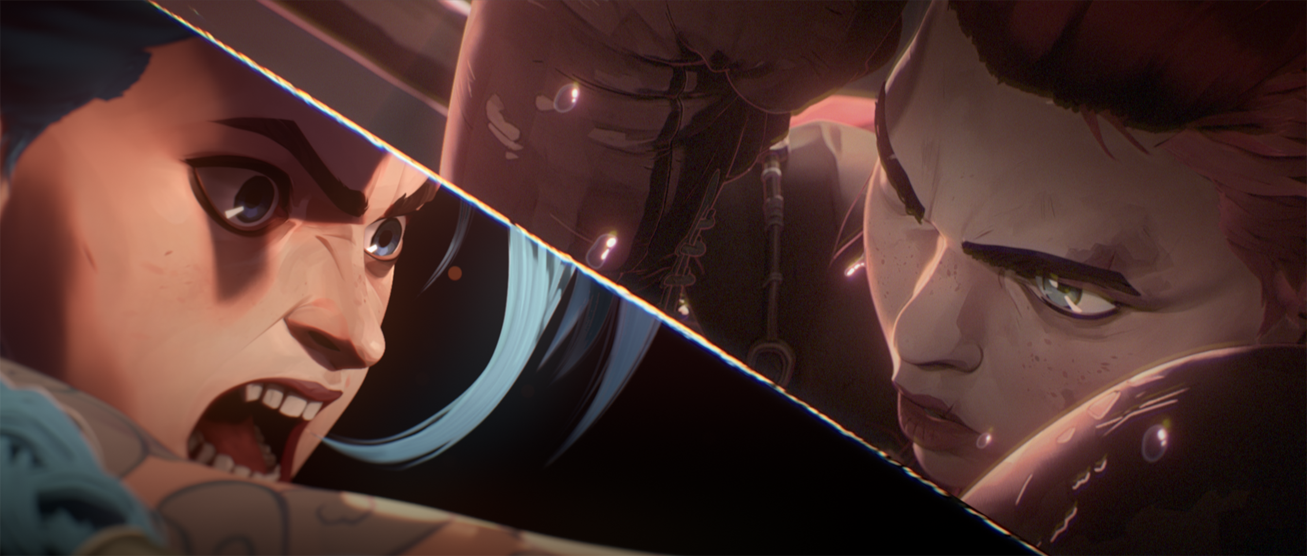 Jinx and Vi from Arcane HD Wallpaper