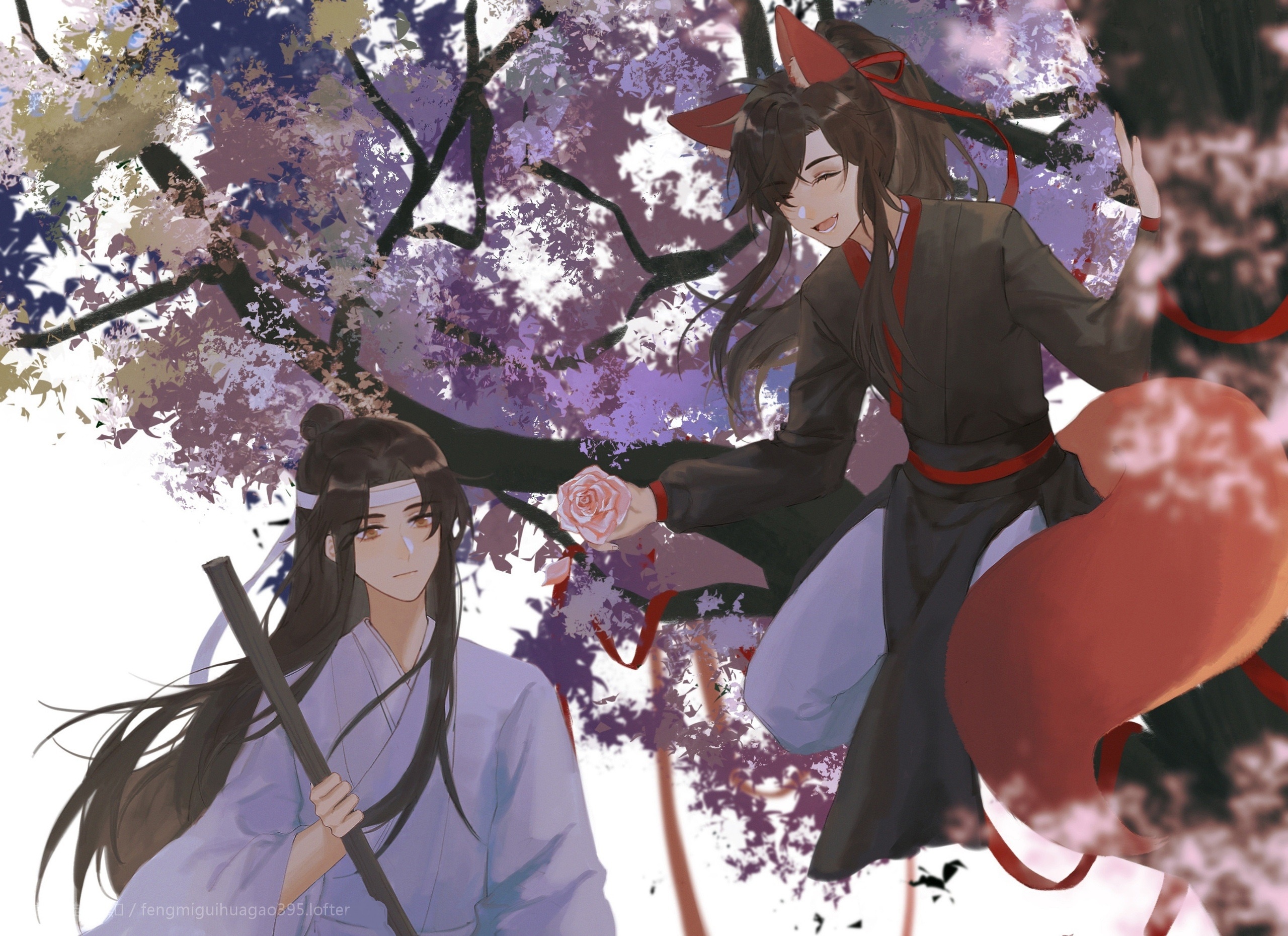 Wei Ying and Lan Wangji from Mo Dao Zu Shi HD Wallpaper