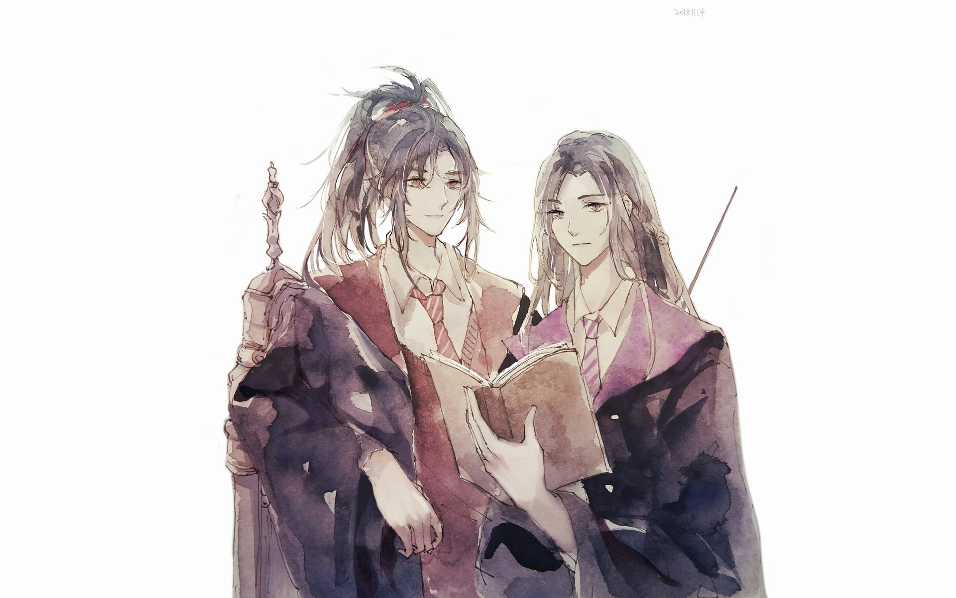 Wei Wuxian and Jiang Cheng from Mo Dao Zu Shi HD Wallpaper