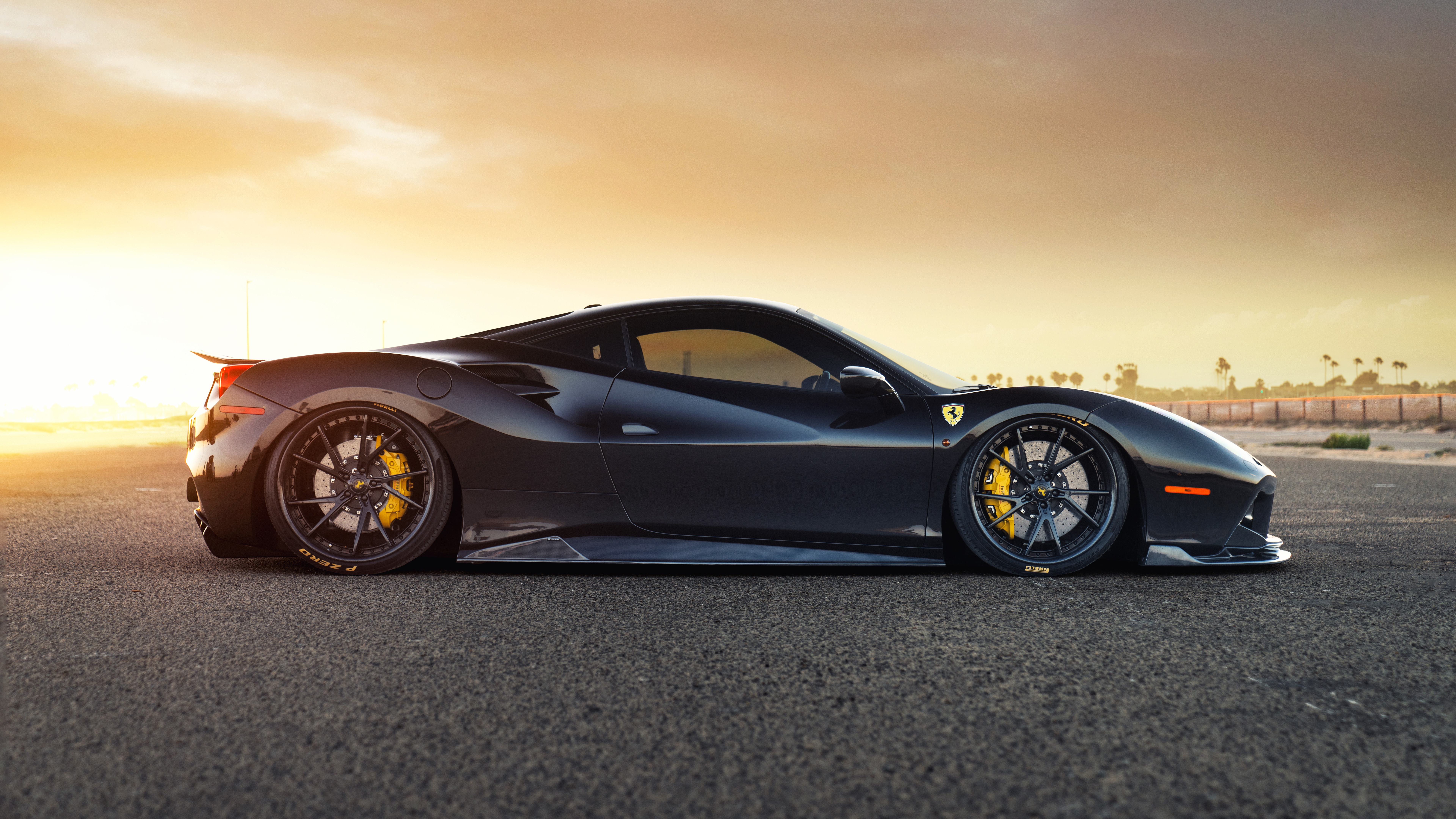 Black Ferrari 488 GTB Siracusa Supercar HD Wallpaper