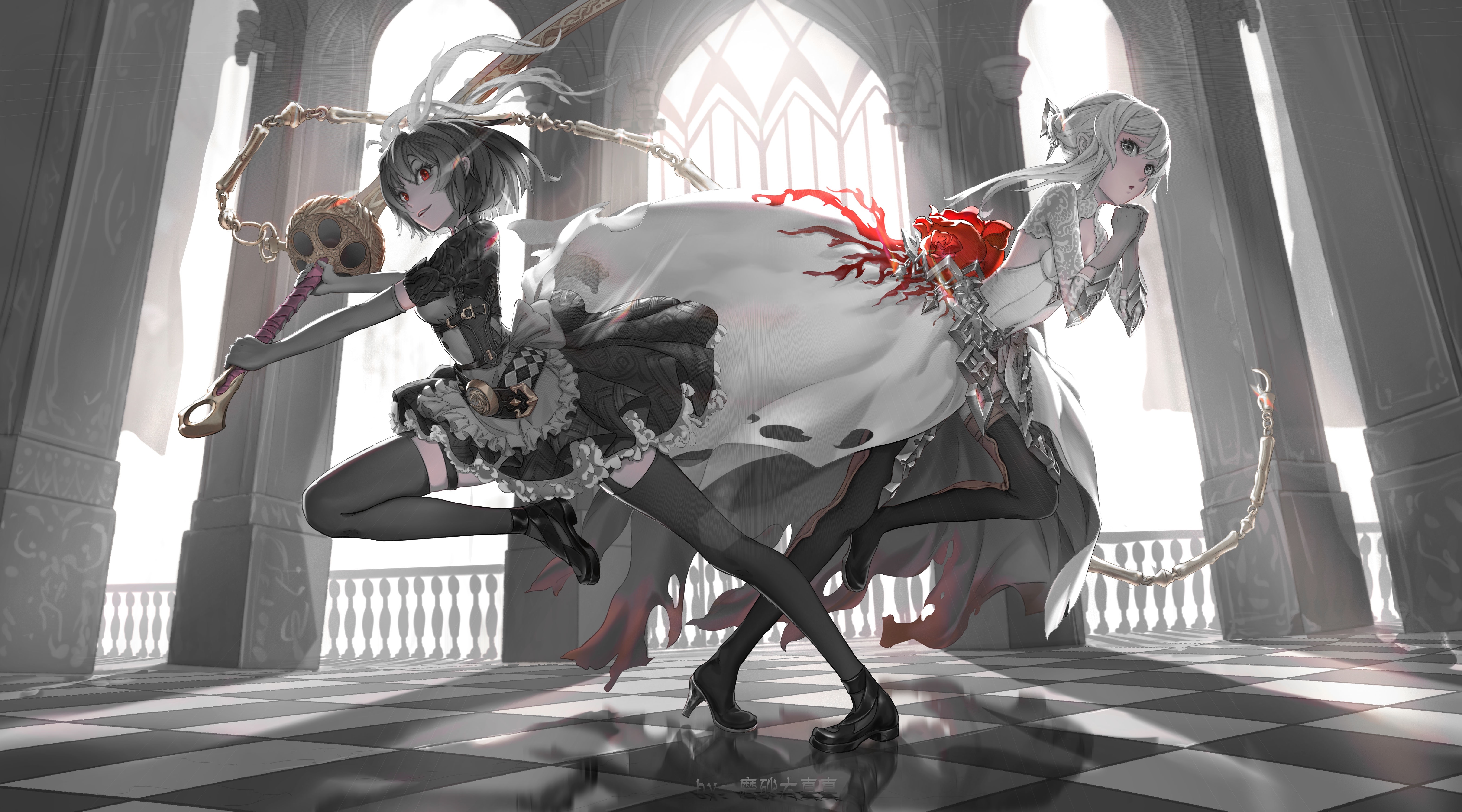 Snow White and Alice from SINoALICE 4K HD Wallpaper