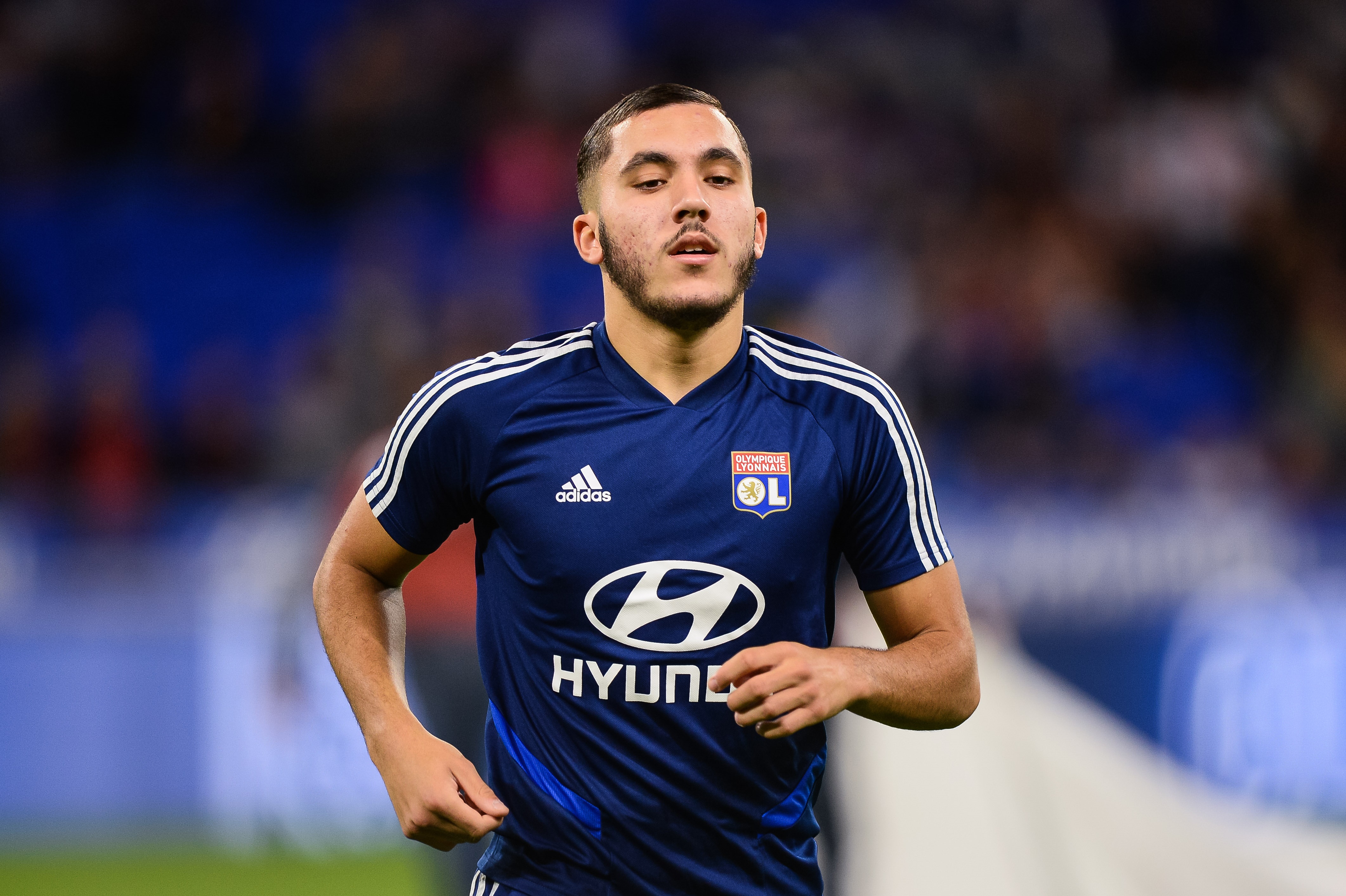 Rayan Cherki from Olympique Lyonnais 4K HD Wallpaper