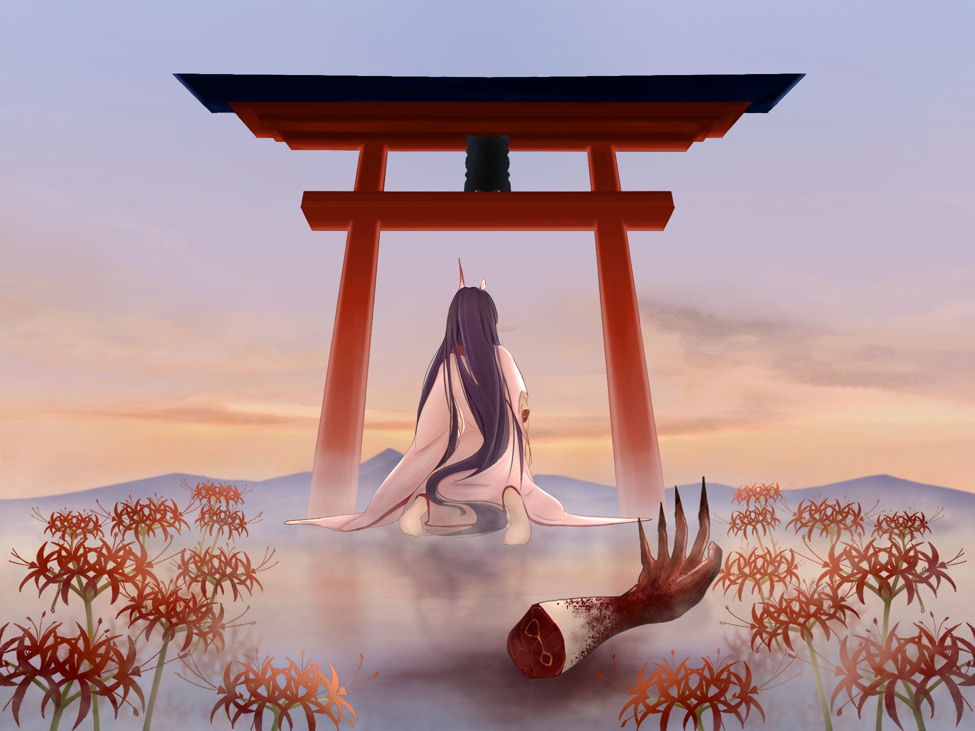 Mikoshi Chiyo from Genshin Impact HD Wallpaper