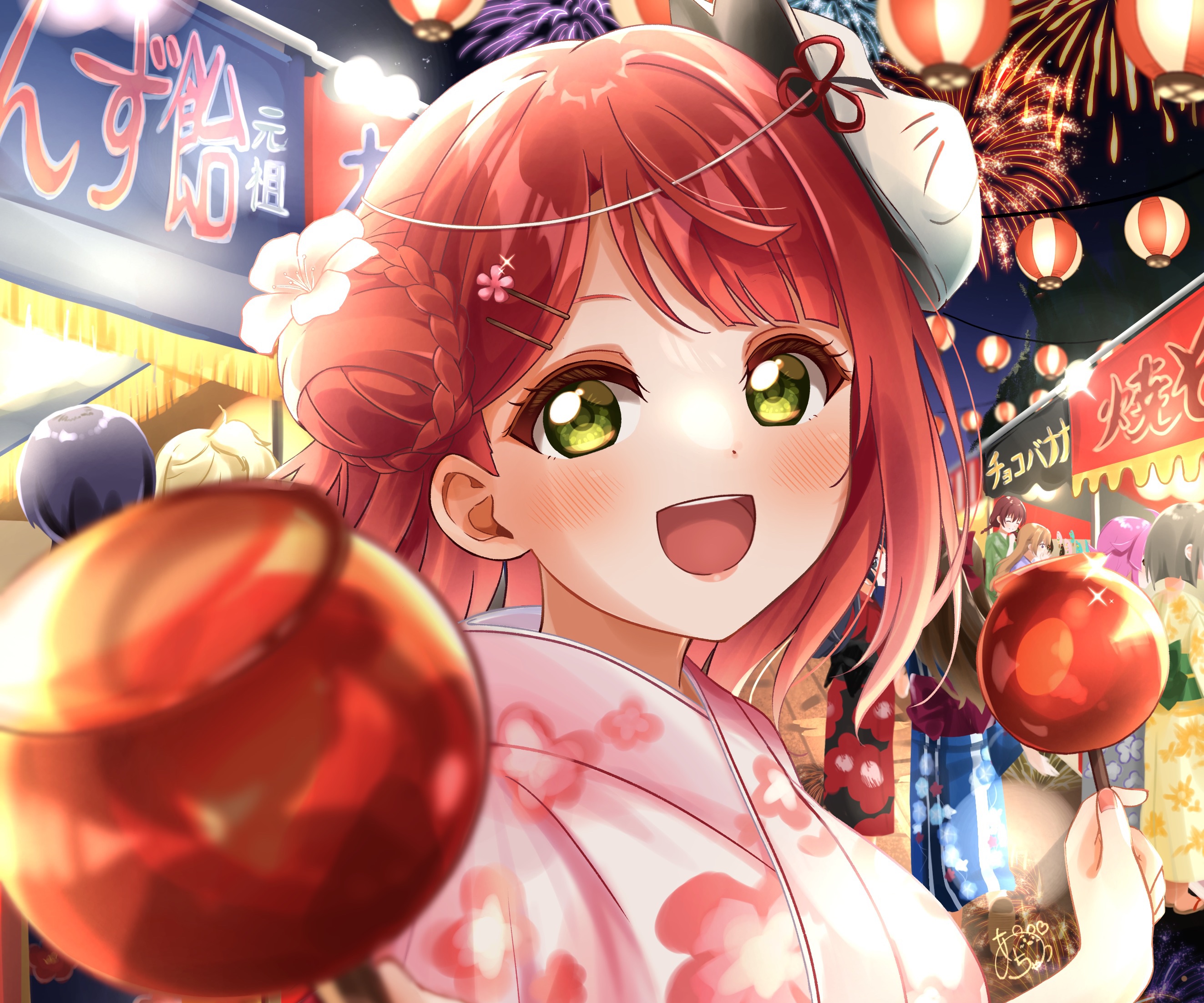 Ayumu Uehara from Love Live! at a festival HD Wallpaper