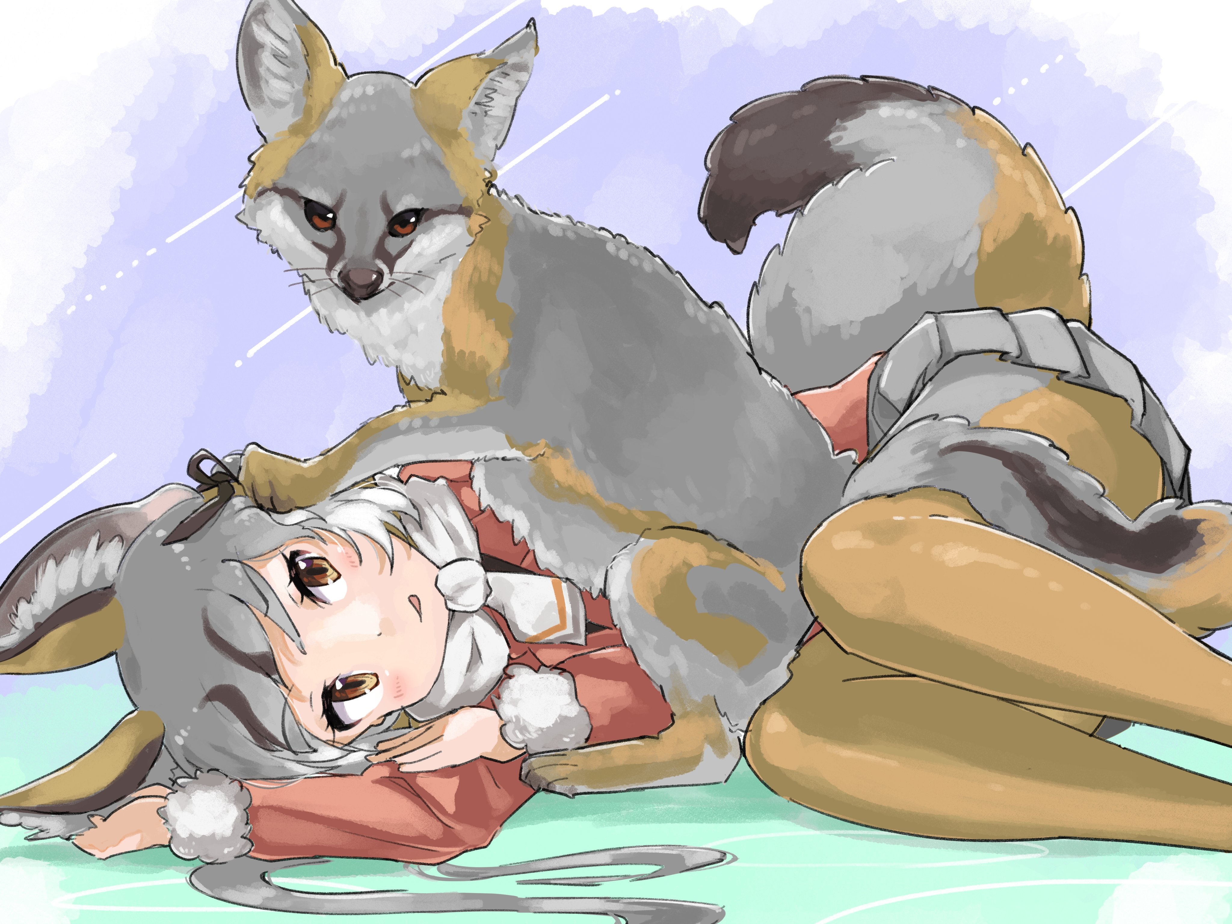 Island Fox from Kemono Friends 4K HD Wallpaper