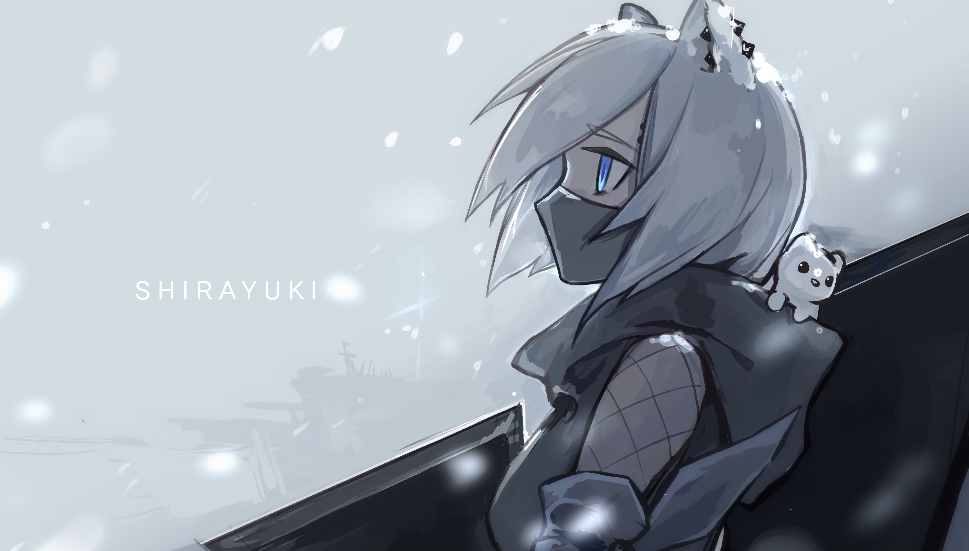 Shirayuki from Arknights in Snow HD Wallpaper