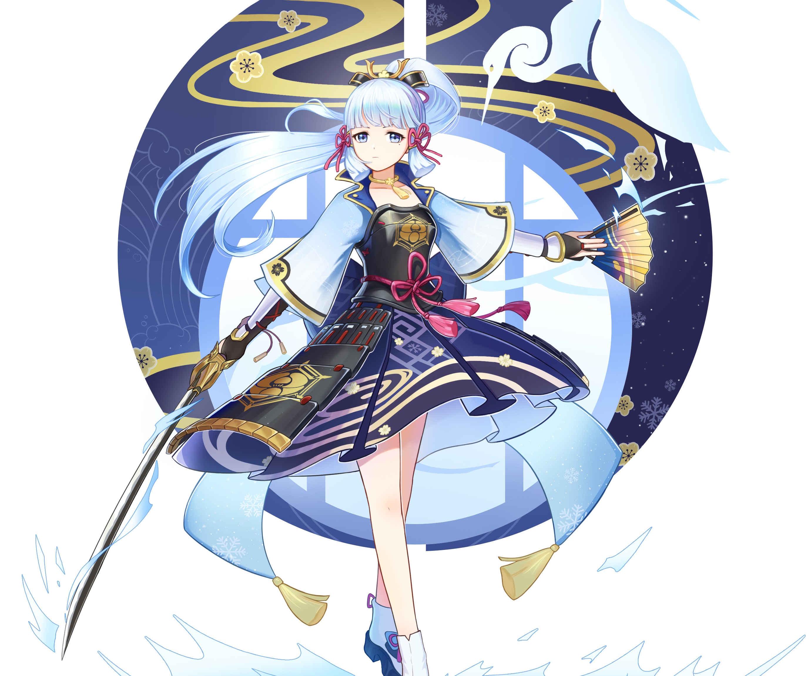 Kamisato Ayaka from Genshin Impact HD Wallpaper
