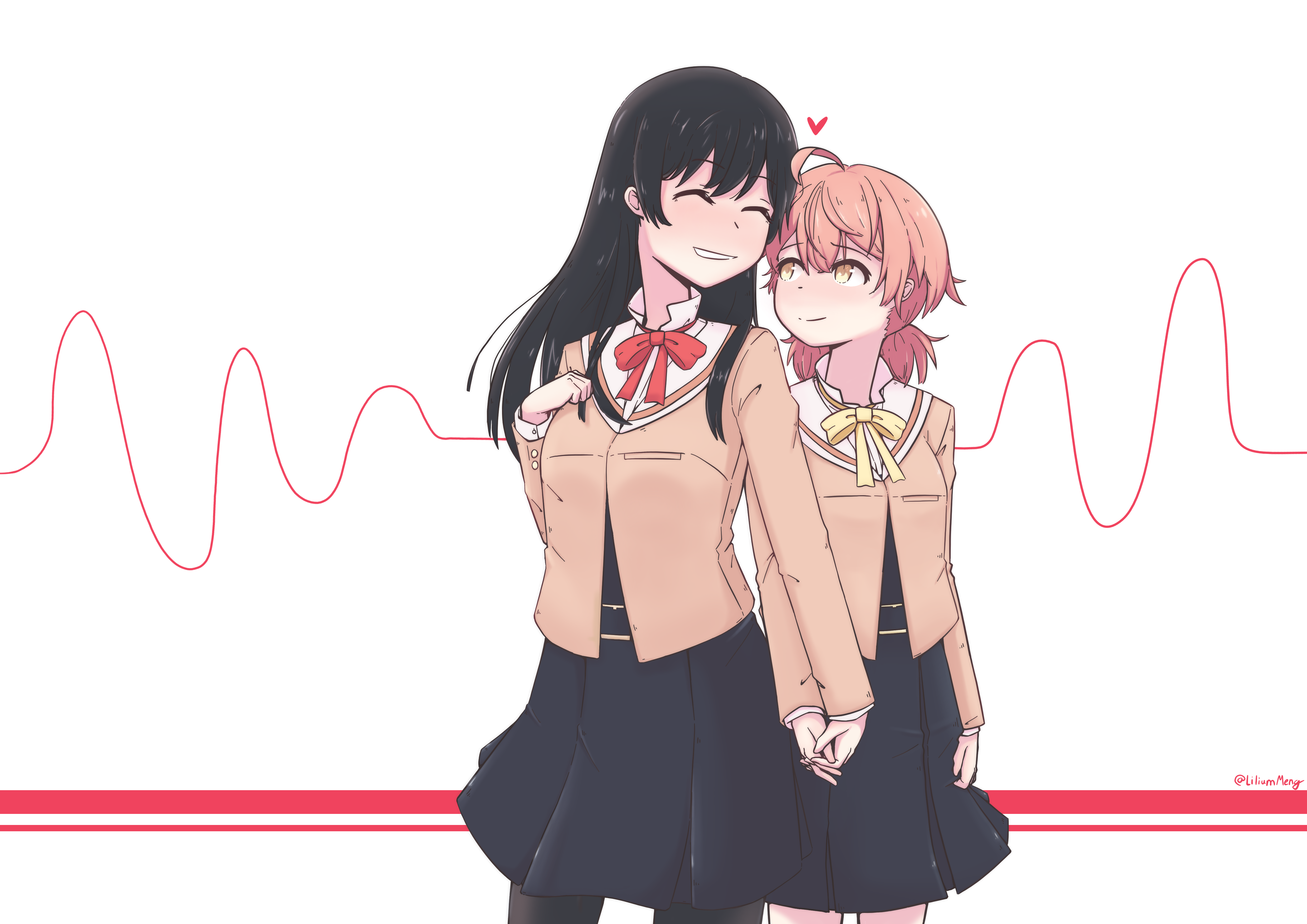 Touko Nanami and Yuu Koito from Bloom Into You 4K HD Wallpaper