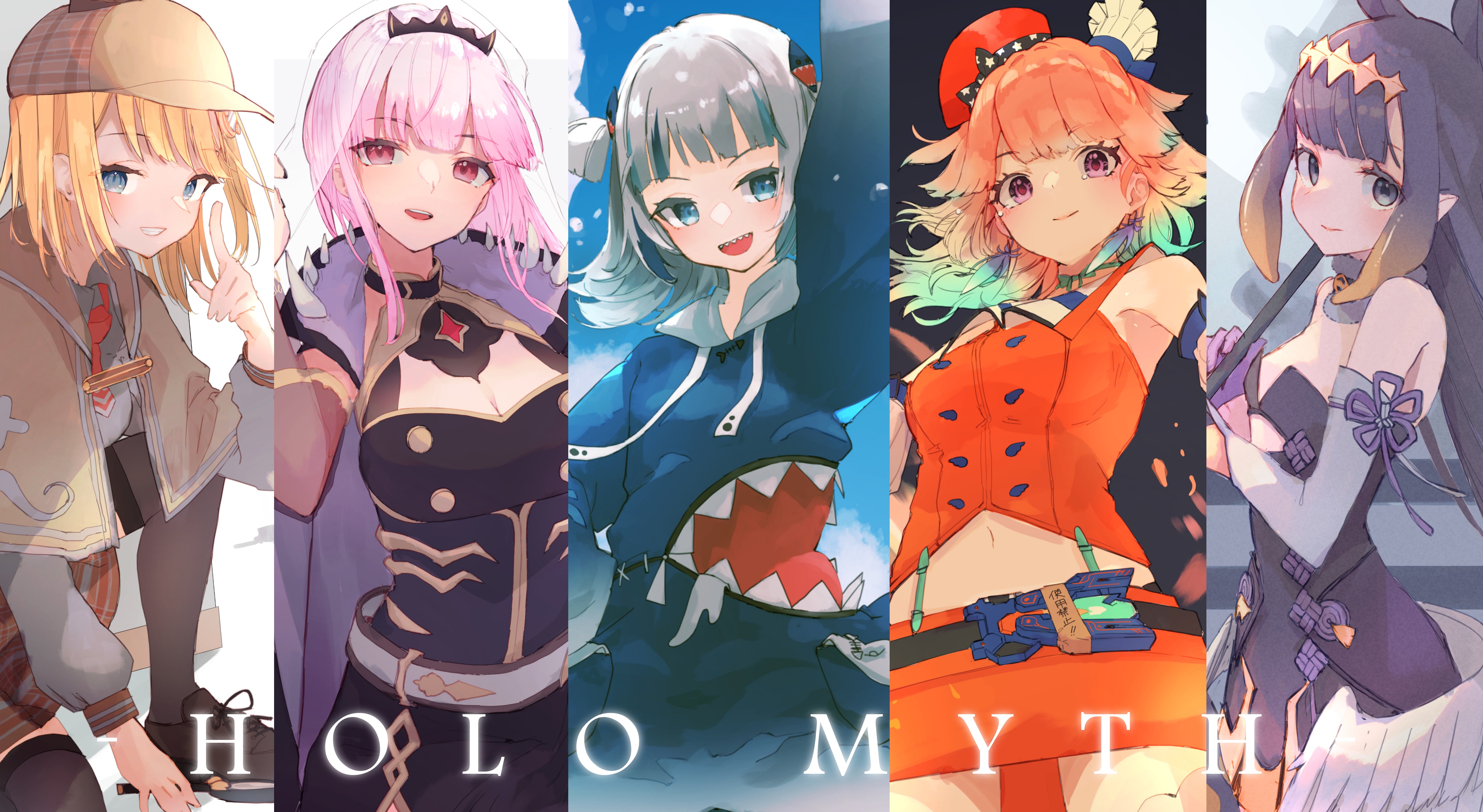 Hololive Myth Collection 4K HD Wallpaper