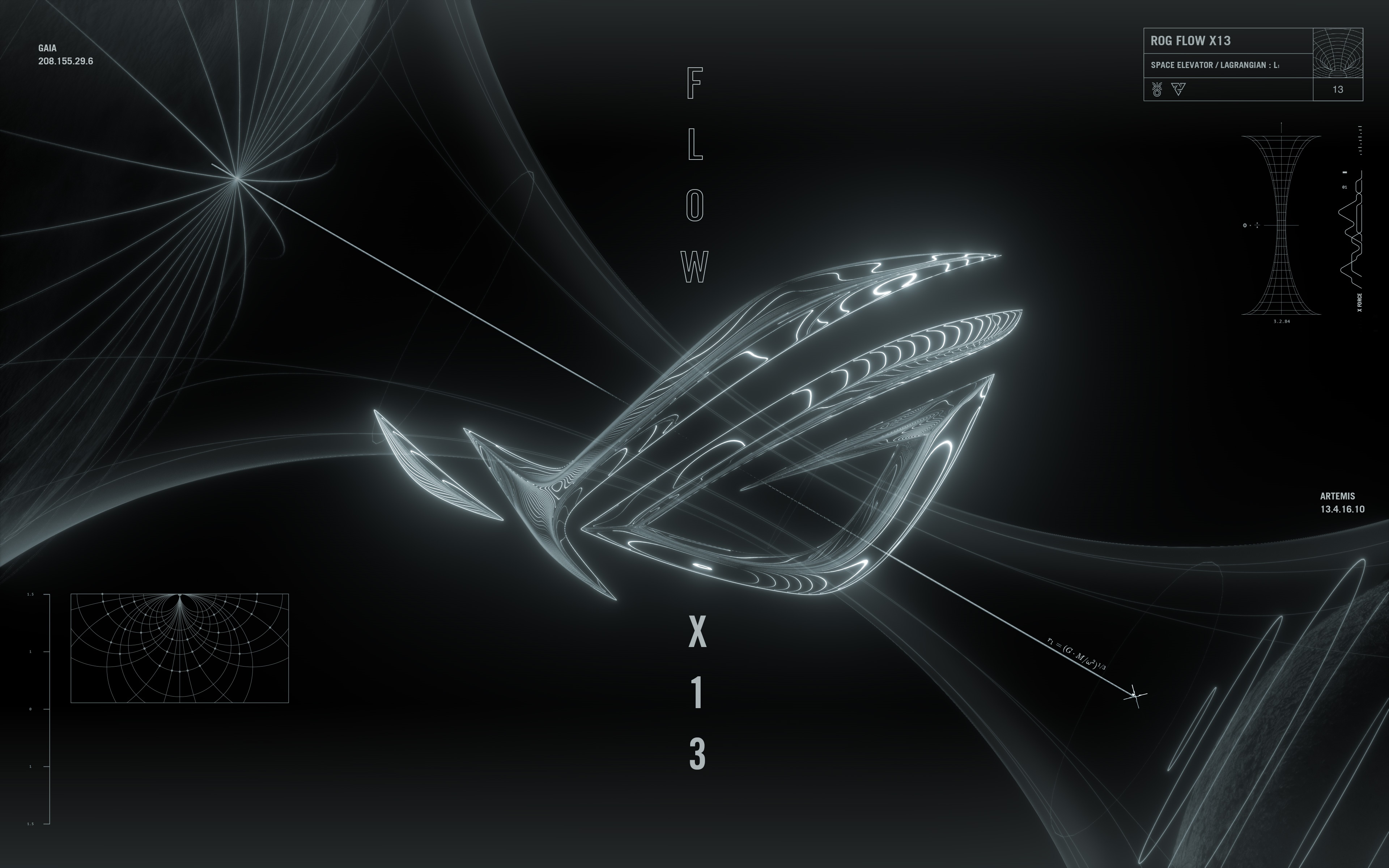 ROG Flow X13 abstract design HD Wallpaper