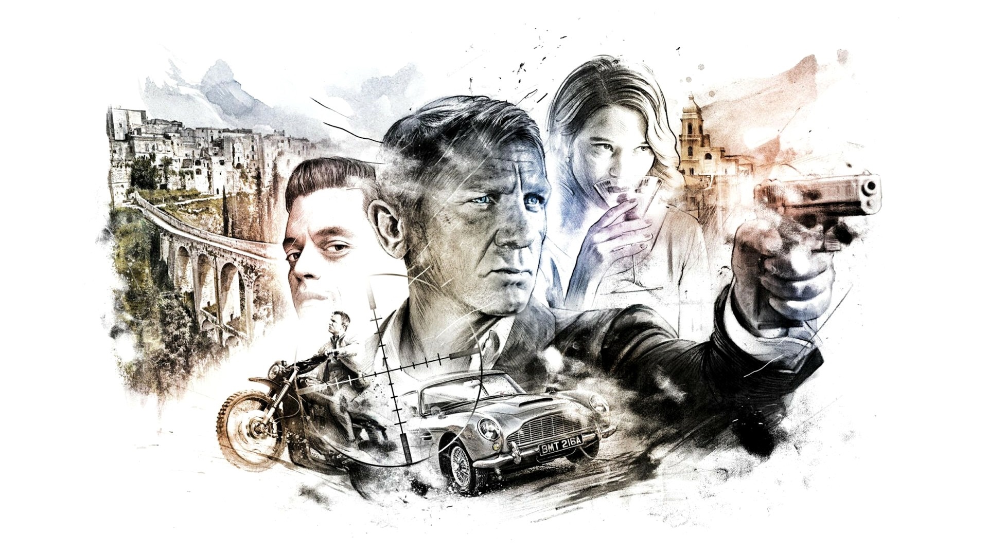 No Time To Die: Daniel Craig, Léa Seydoux, Rami Malek HD Wallpaper